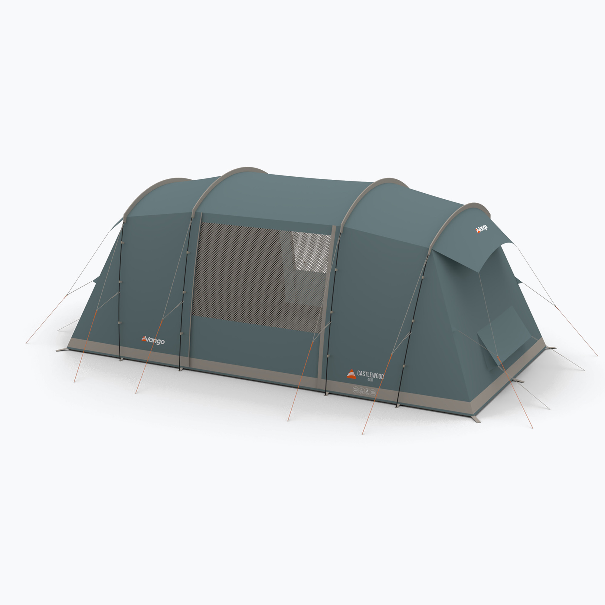 Пакет Vango Castlewood 400 минерално зелена палатка за къмпинг за 4 човека