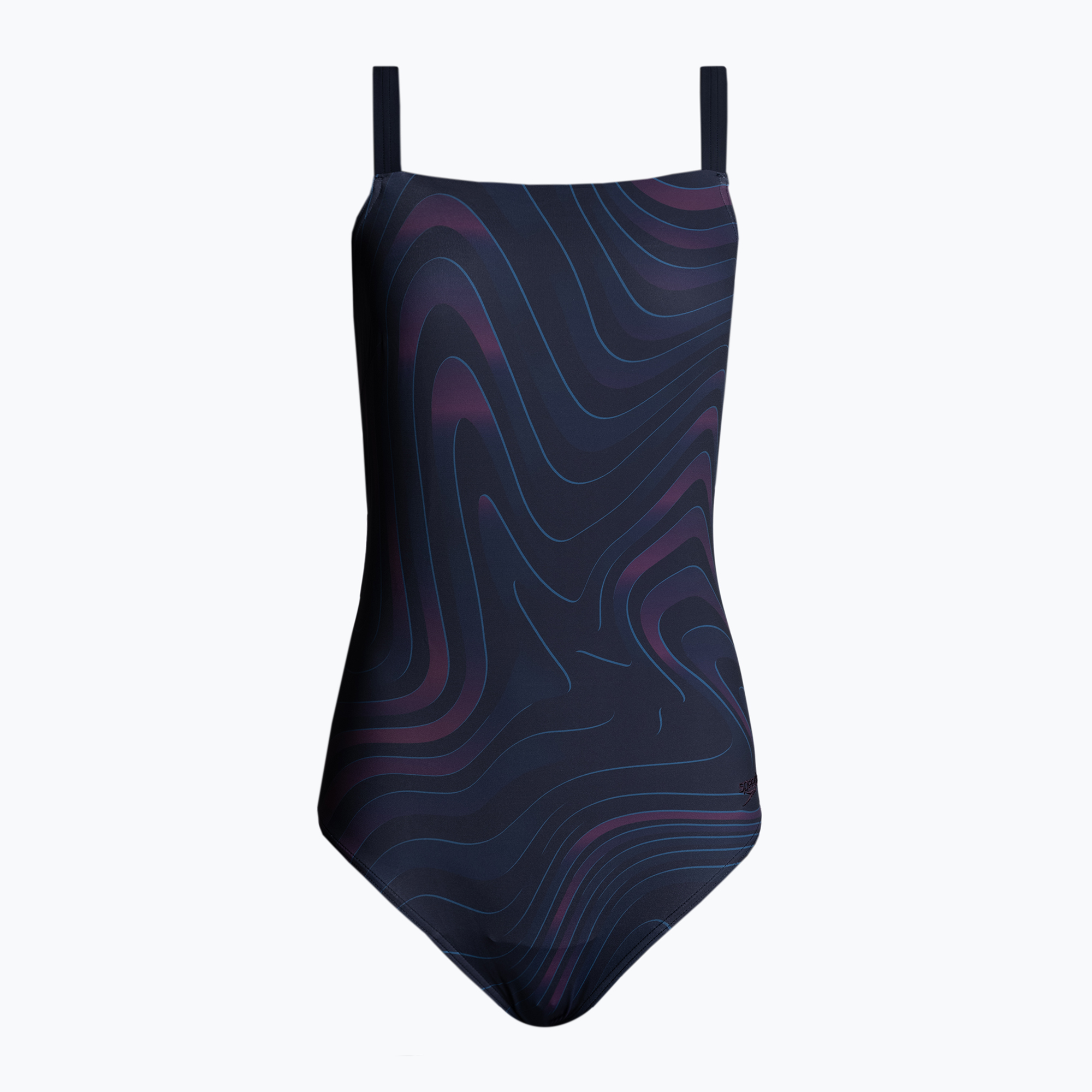 Speedo дамски бански костюм от една част AmberGlow Shaping лилаво и тъмносиньо 8-00306215153