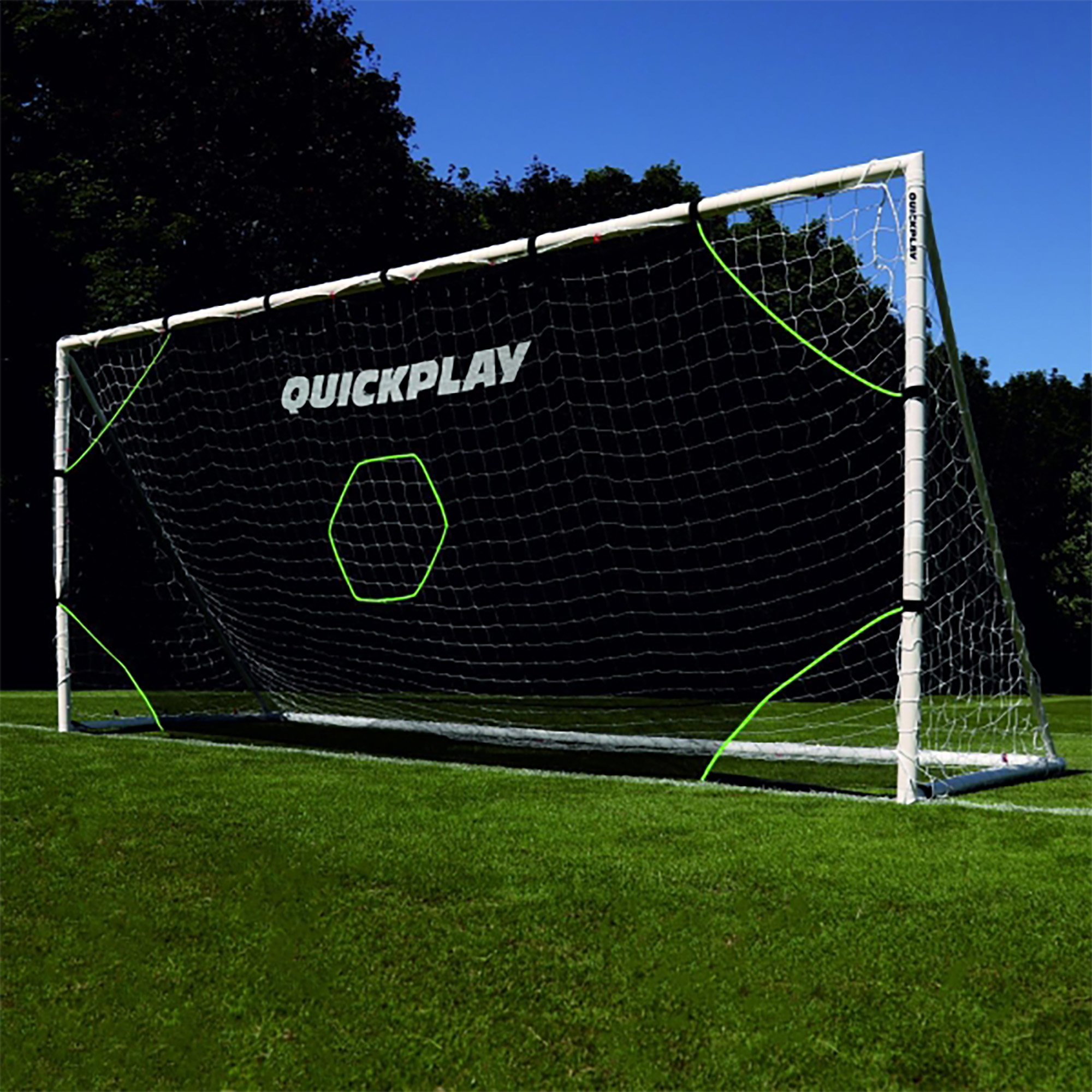 Тренировъчна мрежа QuickPlay 500 x 200 cm бяла/черна