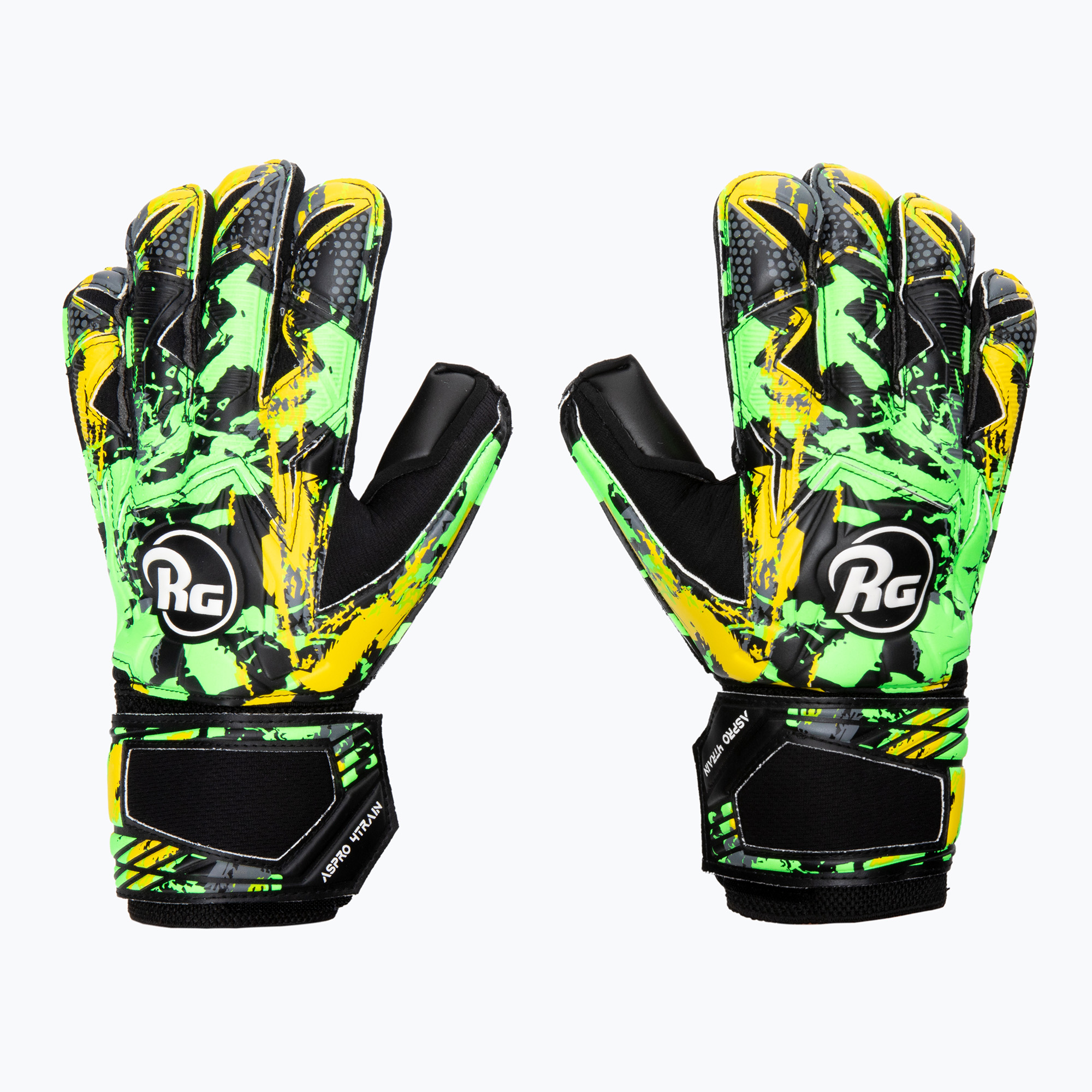 Вратарски ръкавици RG Aspro 4train черни/зелени ASP42107