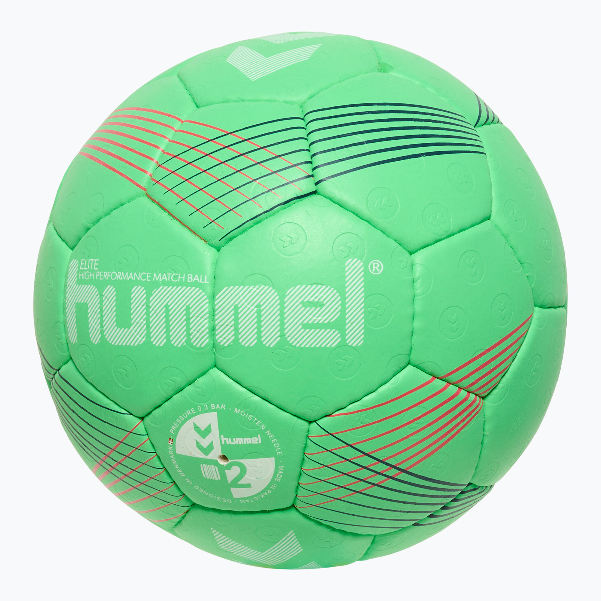 Hummel Elite HB хандбал зелен/бял/червен размер 2