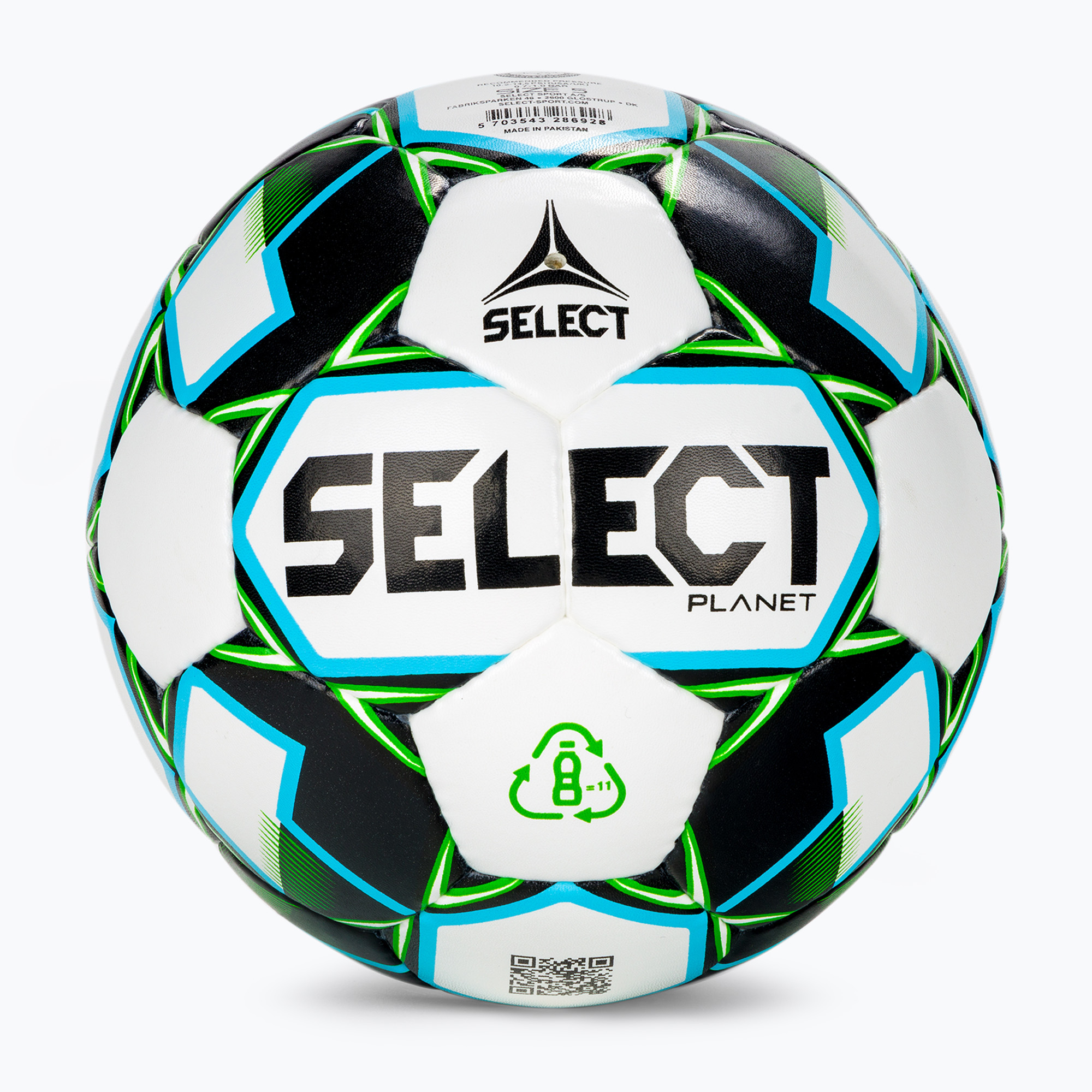Изберете Planet футбол бяло и зелено 110040-5