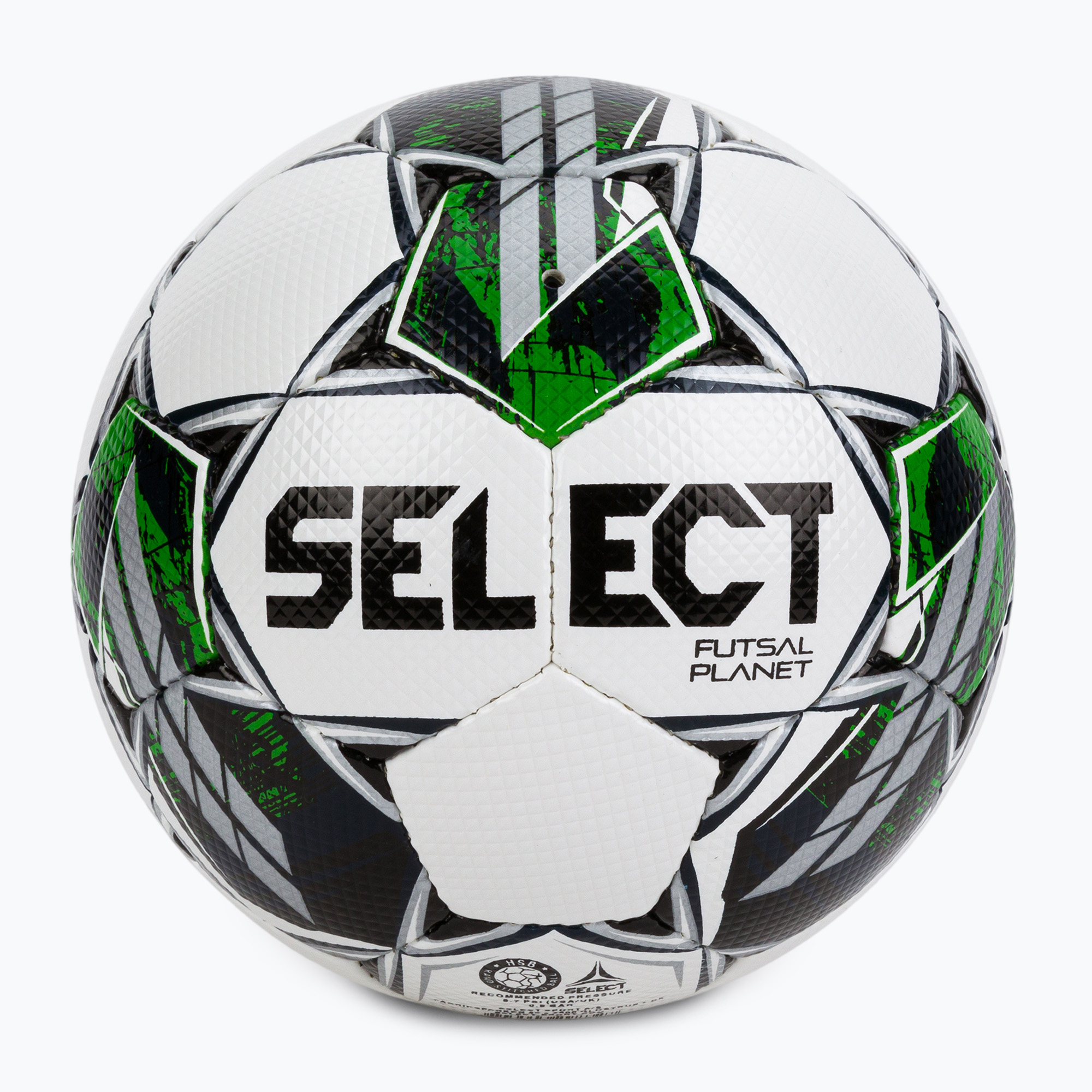 SELECT Futsal Planet V22 Футболна екипировка Fifa бяло и зелено 310013