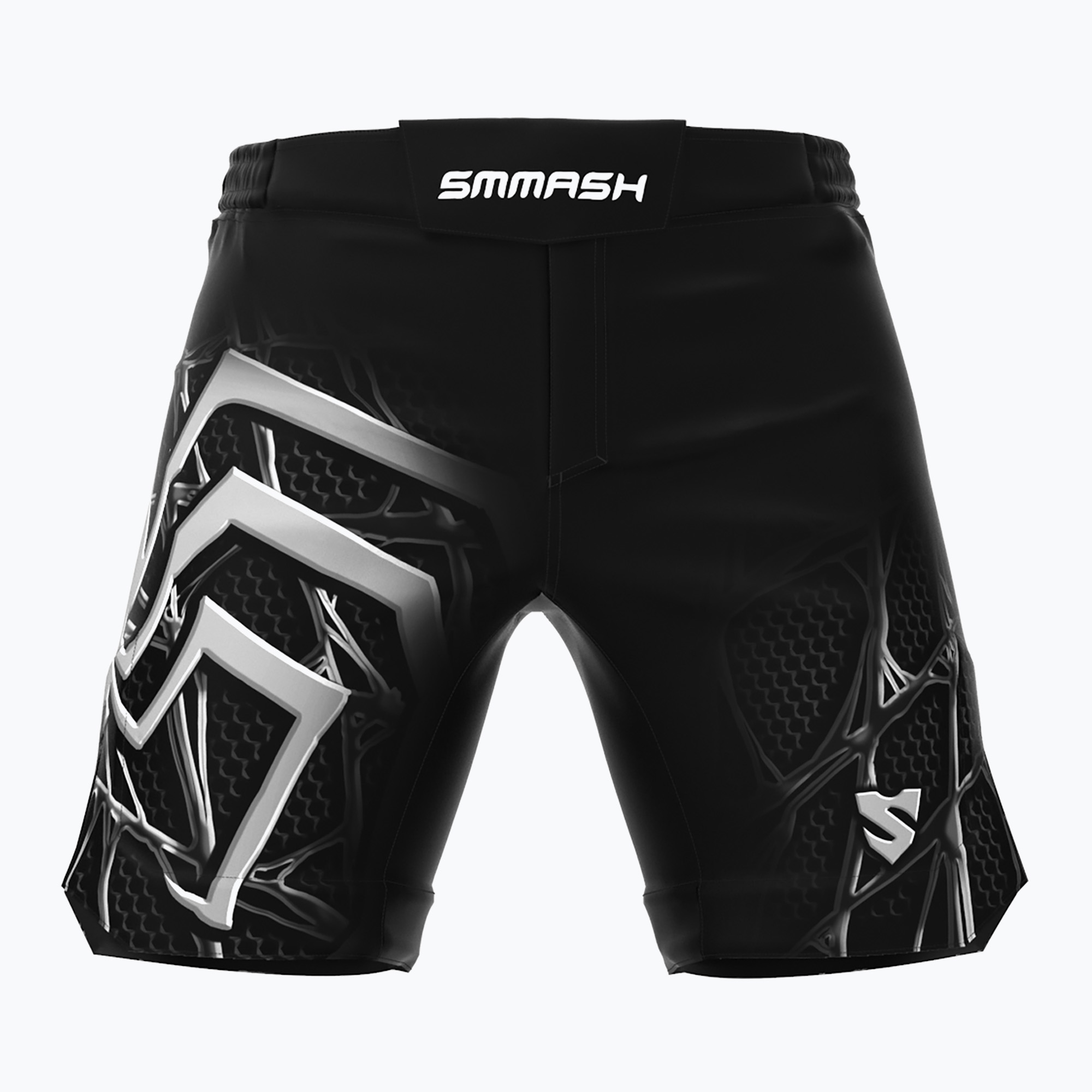 SMMASH Venomous мъжки къси панталони за тренировка в черно и бяло SHC4-019