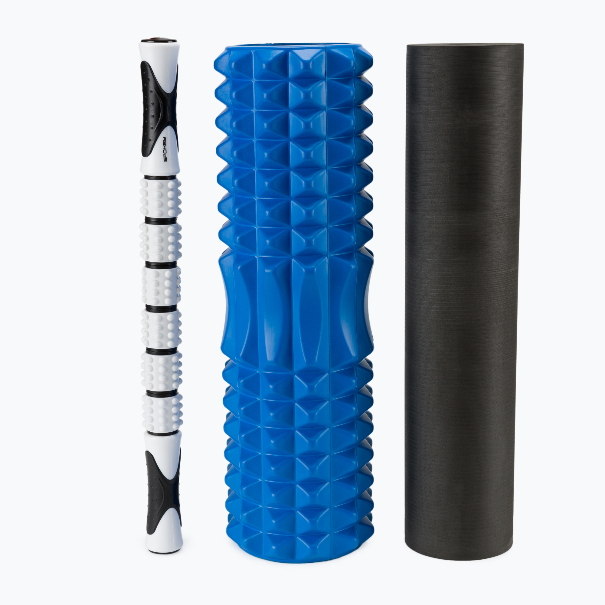 Комплект масажни ролки Spokey Mixroll черно-синьо 929955
