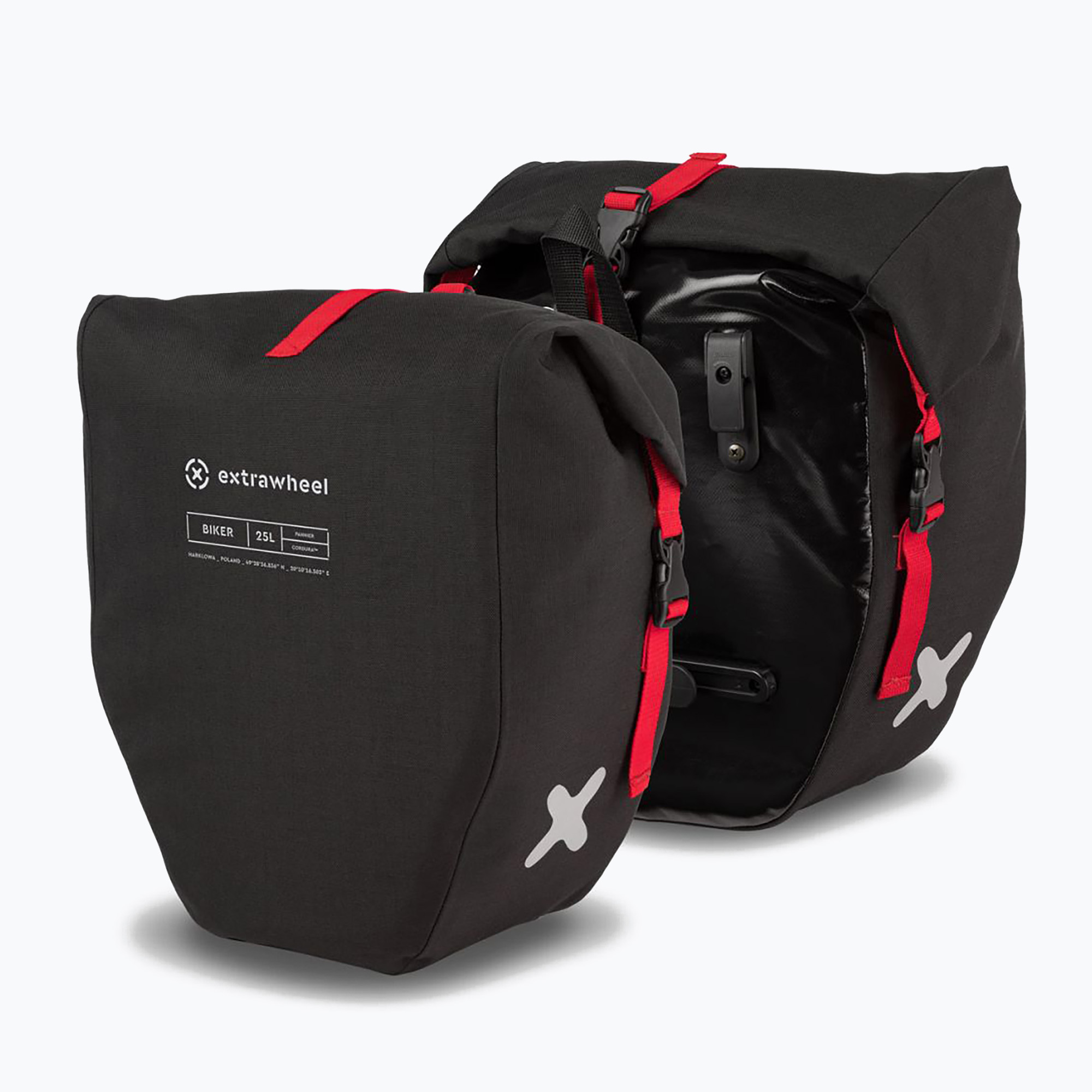 Багажници за велосипед Extrawheel Biker Premium 25L 2 бр. черни E0102