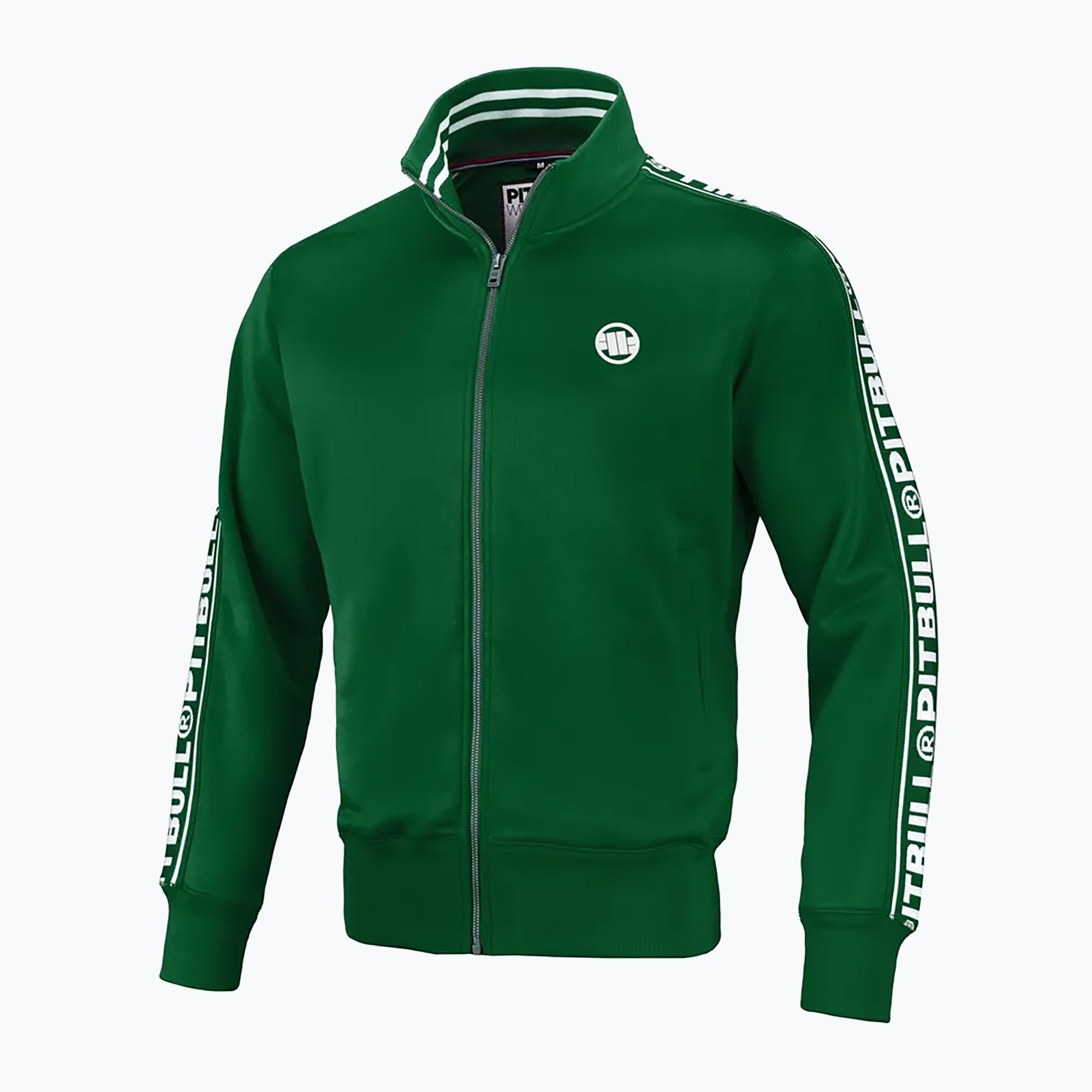 Мъжки спортен екип Pitbull West Coast Trackjacket Tape Logo Terry Group green