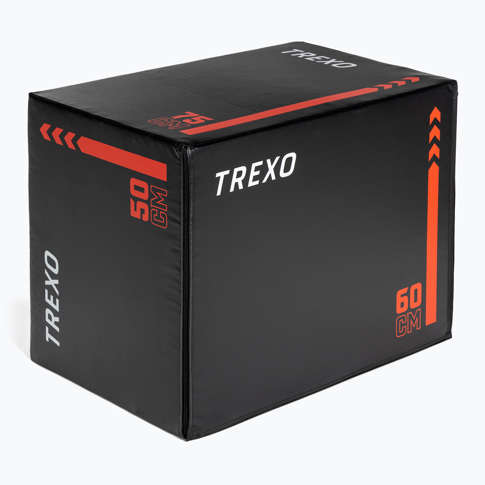 TREXO плиометрична кутия TRX-PB30 30 кг черна