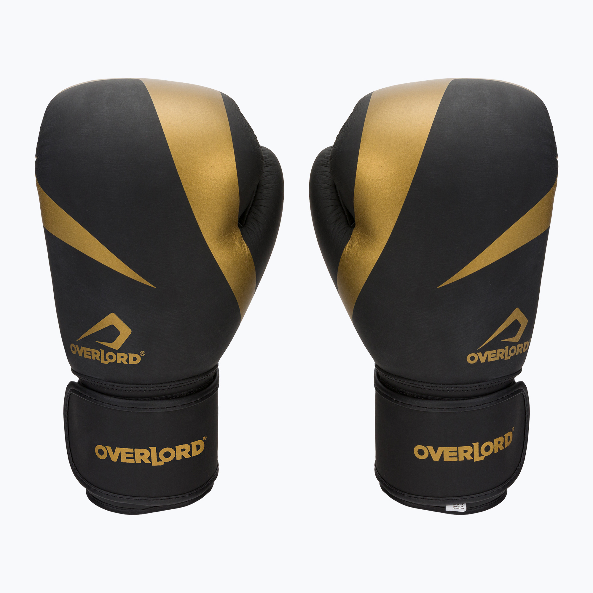 Боксови ръкавици Overlord Riven в черно и златно 100007