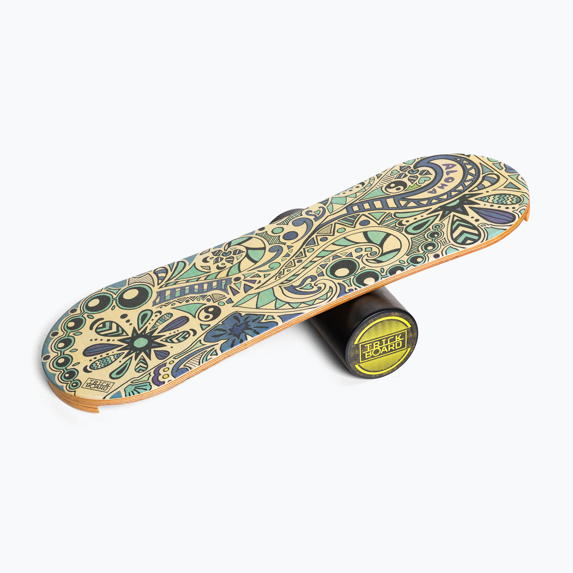 Trickboard Classic Aloha цветна дъска за баланс с ролка TB-17209