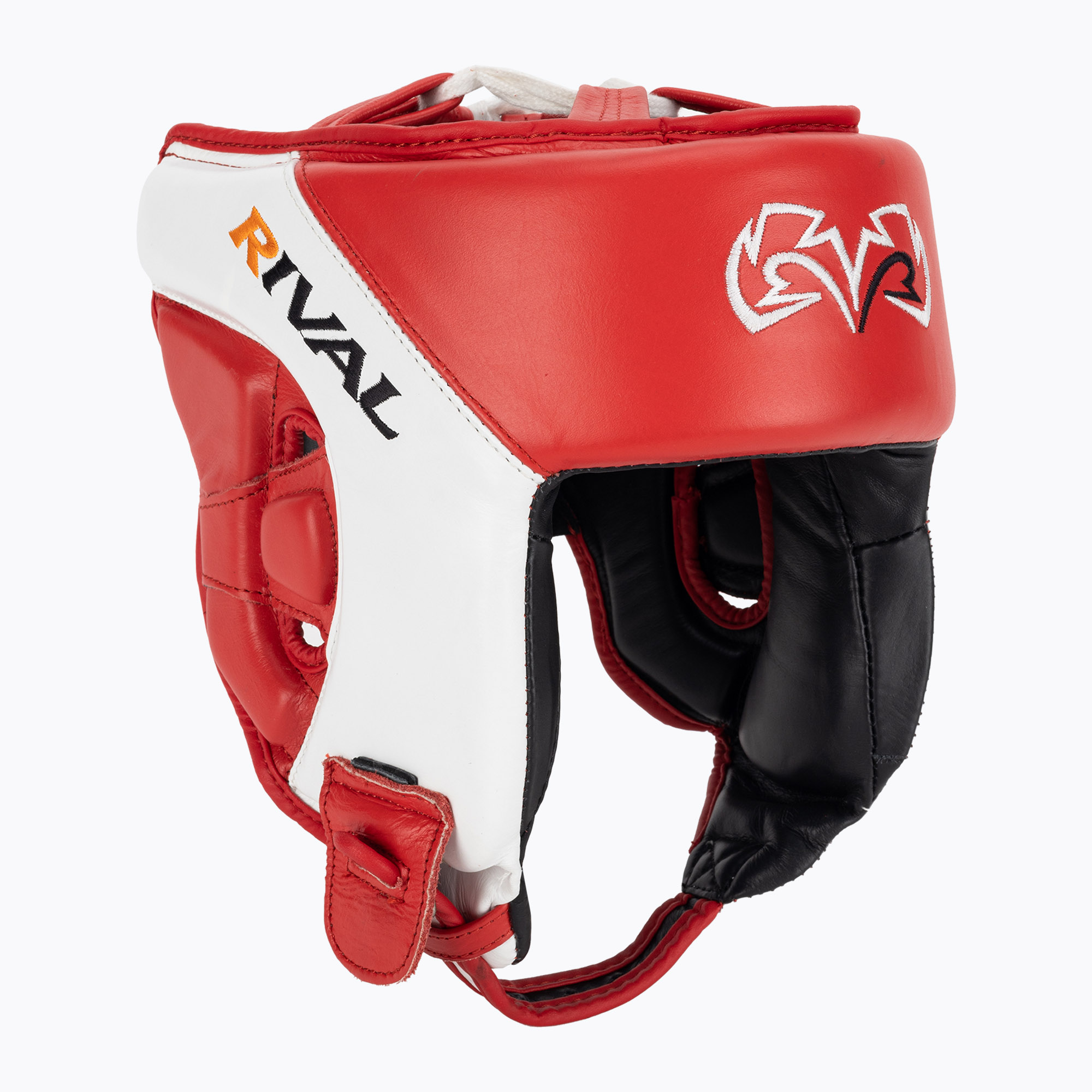 Rival Аматьорска състезателна боксова каска за глава червено/бяло