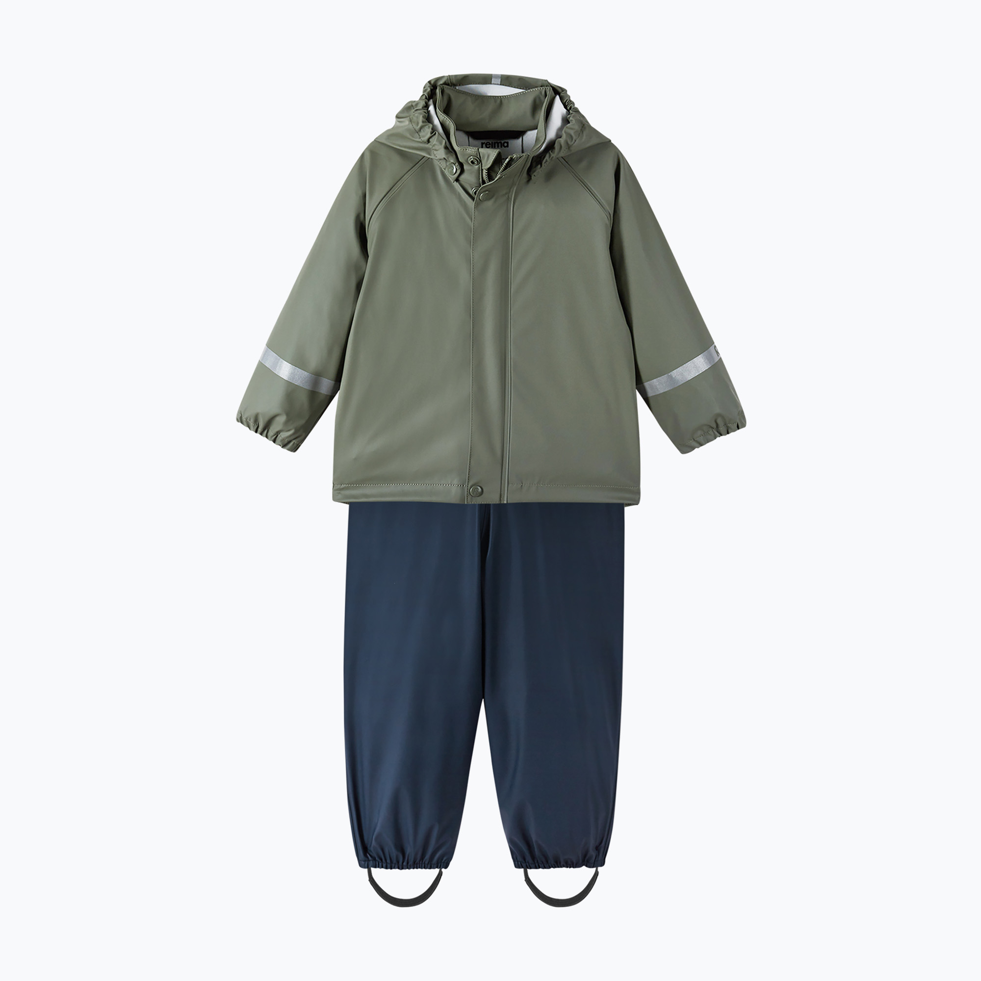Reima Tihku детски комплект за дъжд яке панталон зеленозелен 5100021A-8920