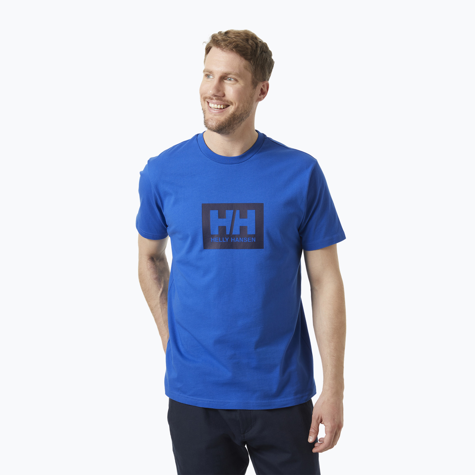 Мъжка тениска Helly Hansen HH Box cobalt 2.0