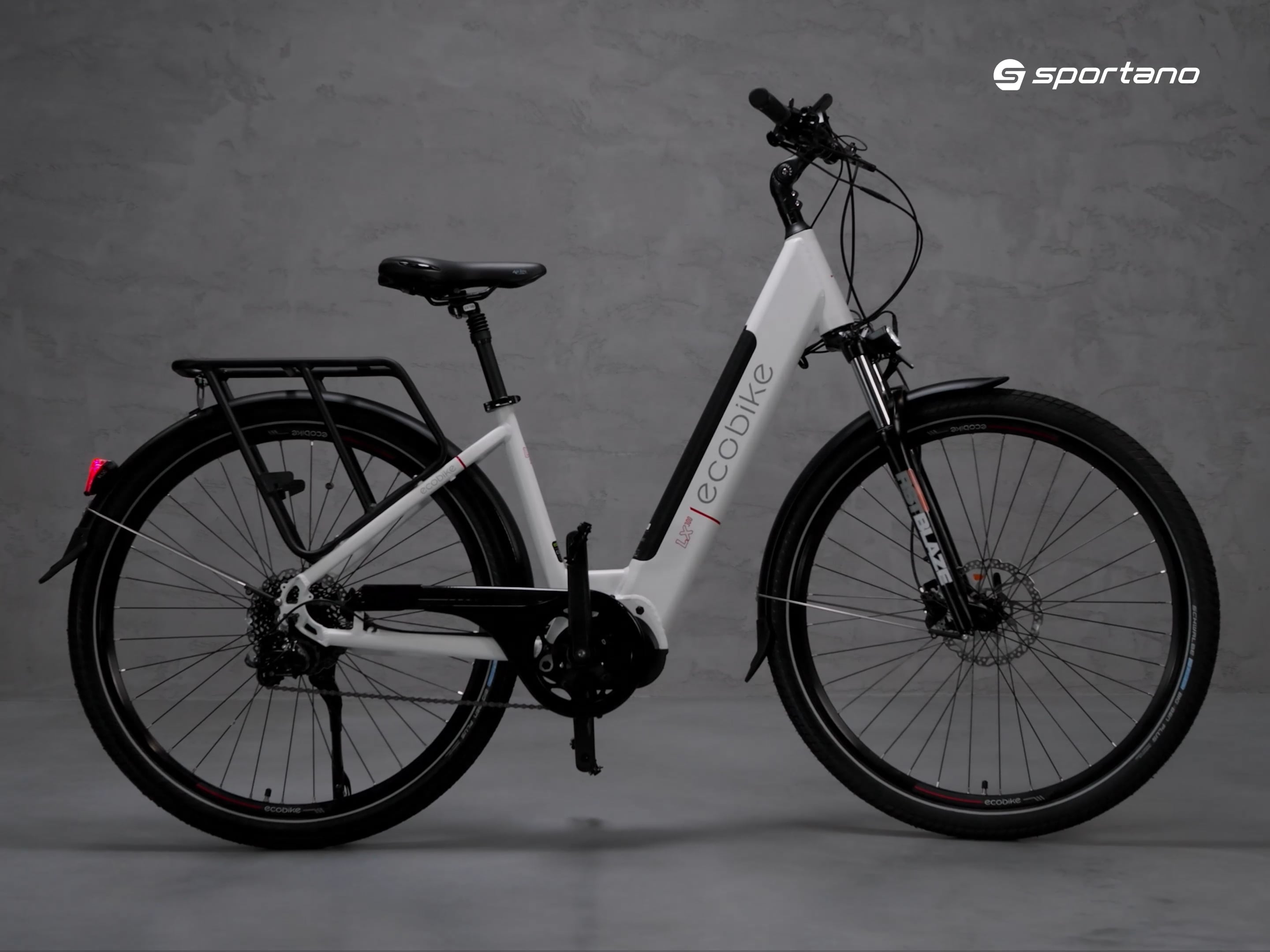 Ecobike електрически велосипед LX300 LG бял 1010306