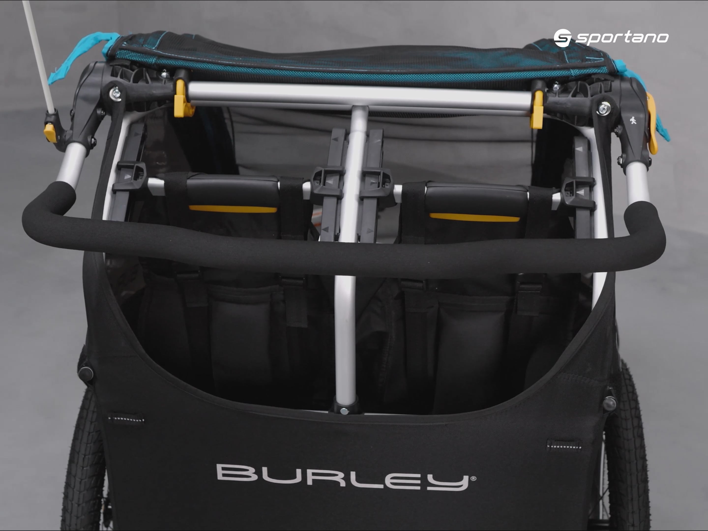 Burley D'Lite X Двойно ремарке за велосипед черно BU-938101