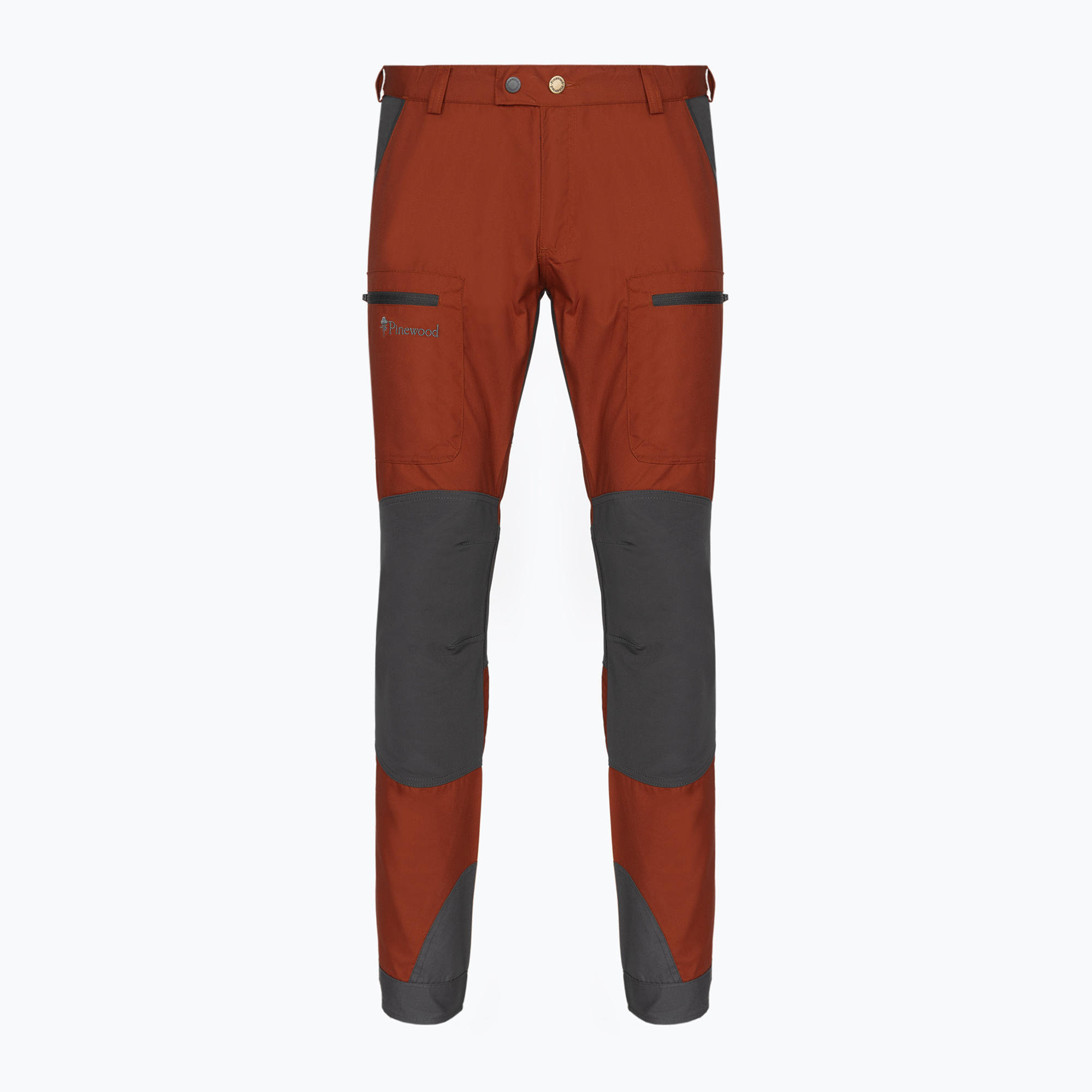 Мъжки панталони за трекинг Pinewood Caribou TC теракота/сиво