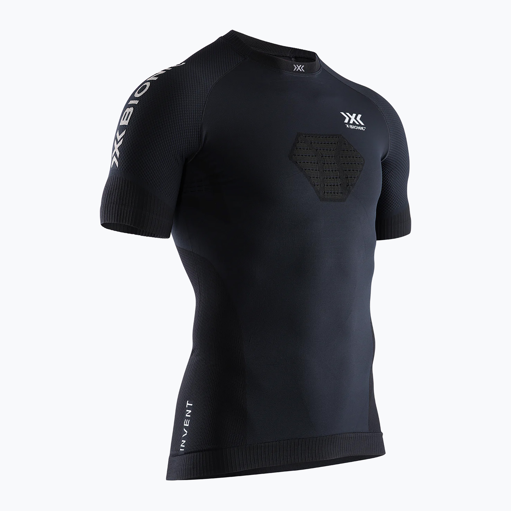 Мъжка тениска X-Bionic Invent 4.0 Run Speed opal black/arctic white