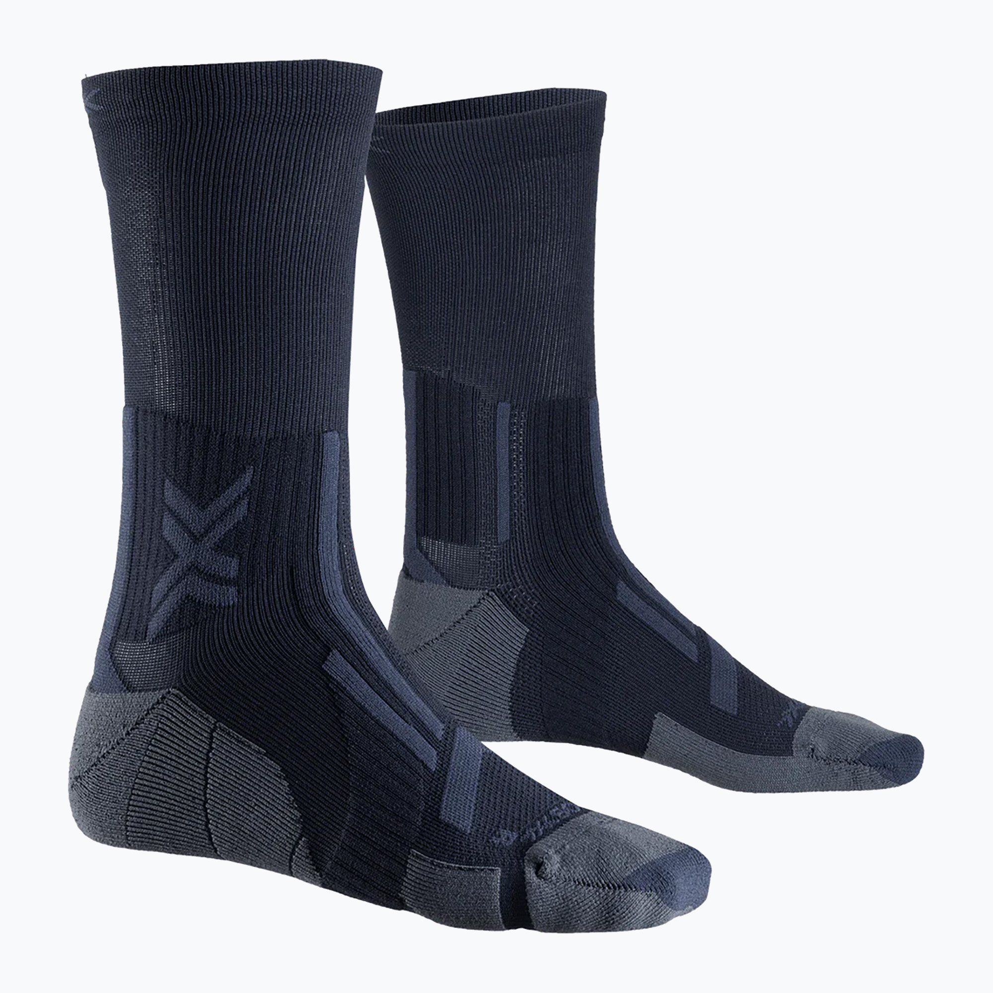 Мъжки чорапи за бягане X-Socks Trailrun Perform Crew black/charcoal