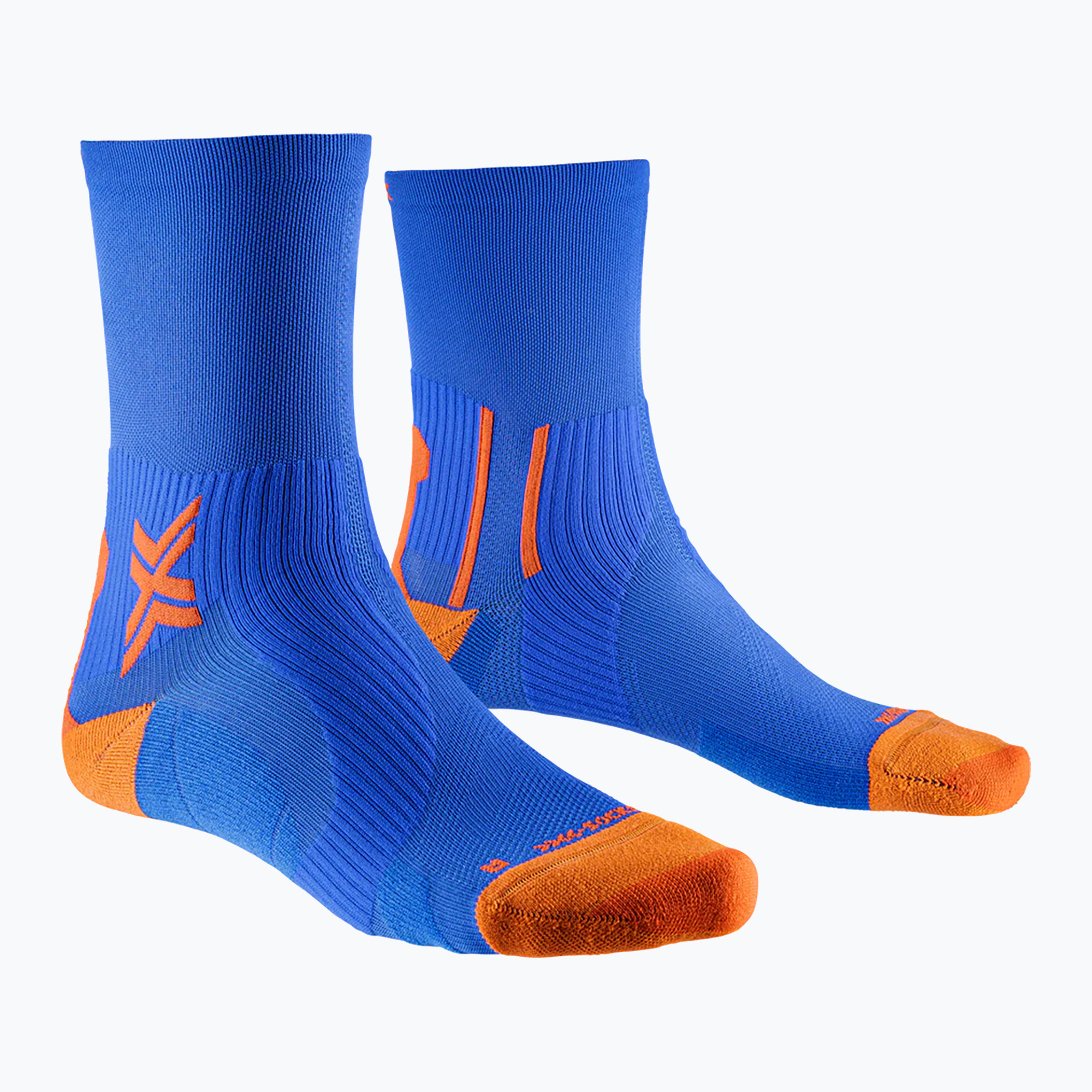 Мъжки чорапи за бягане X-Socks Run Perform Crew twyce blue/orange