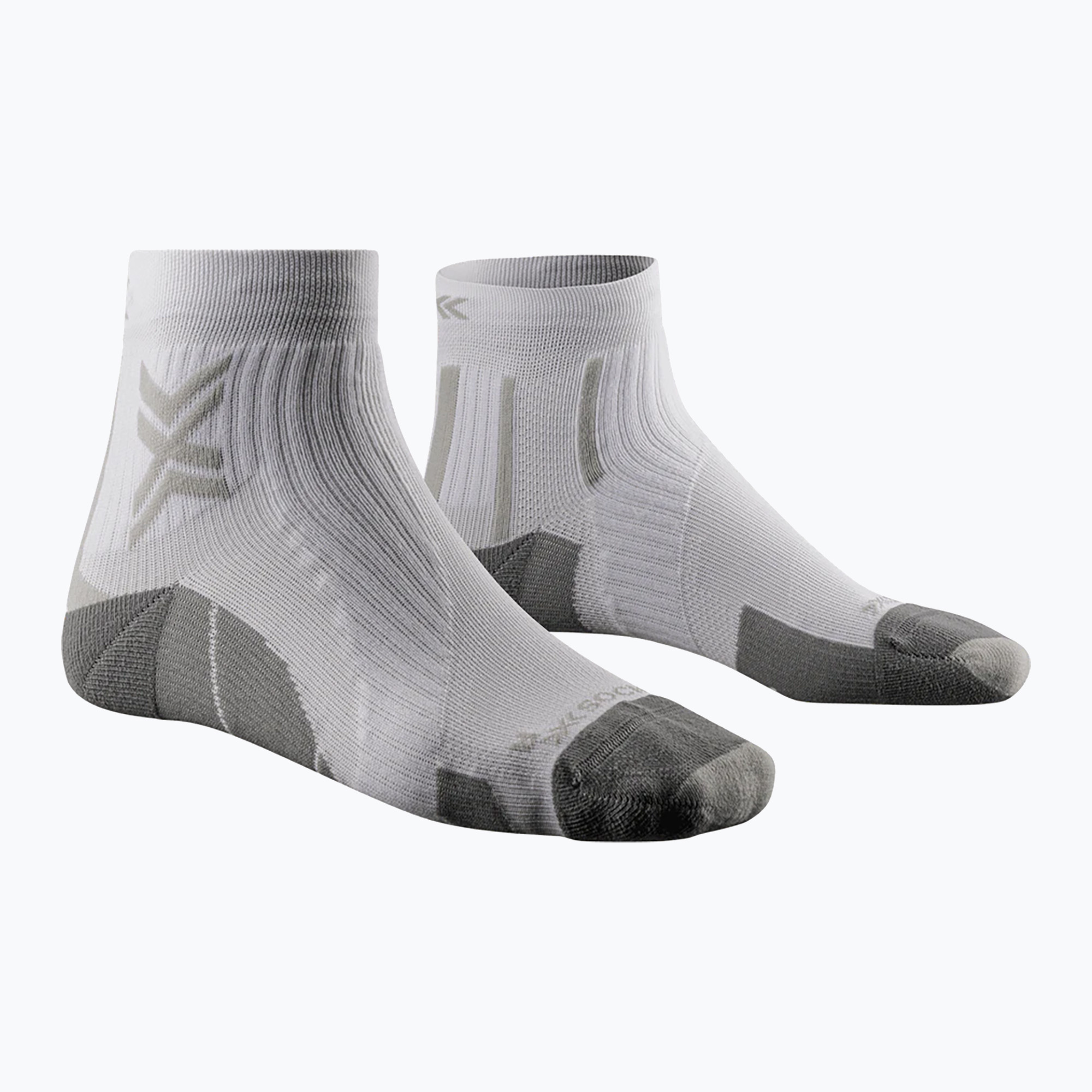 Мъжки чорапи за бягане X-Socks Run Perform Ankle arctic white/pearl grey