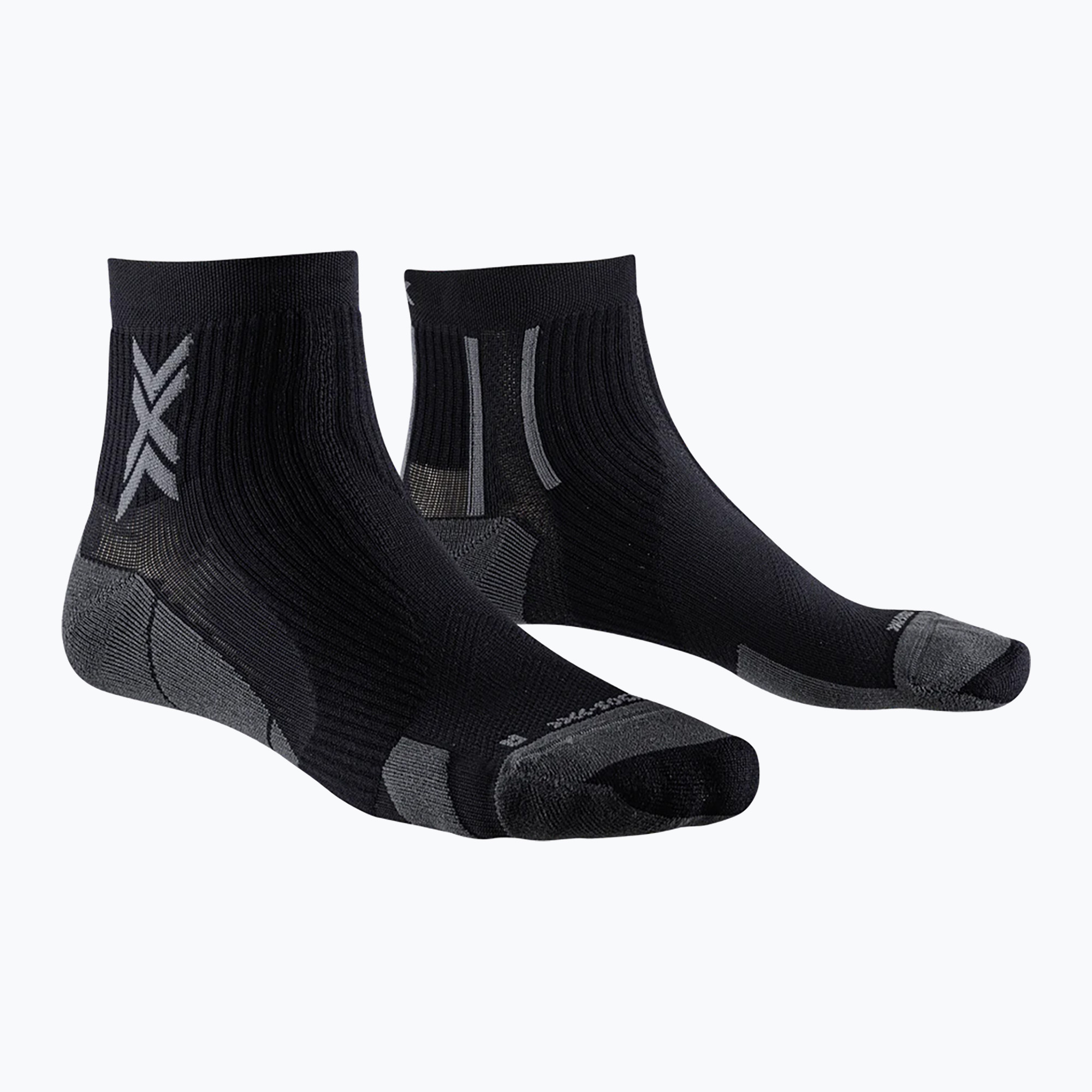Мъжки чорапи за бягане X-Socks Run Perform Ankle black/charcoal