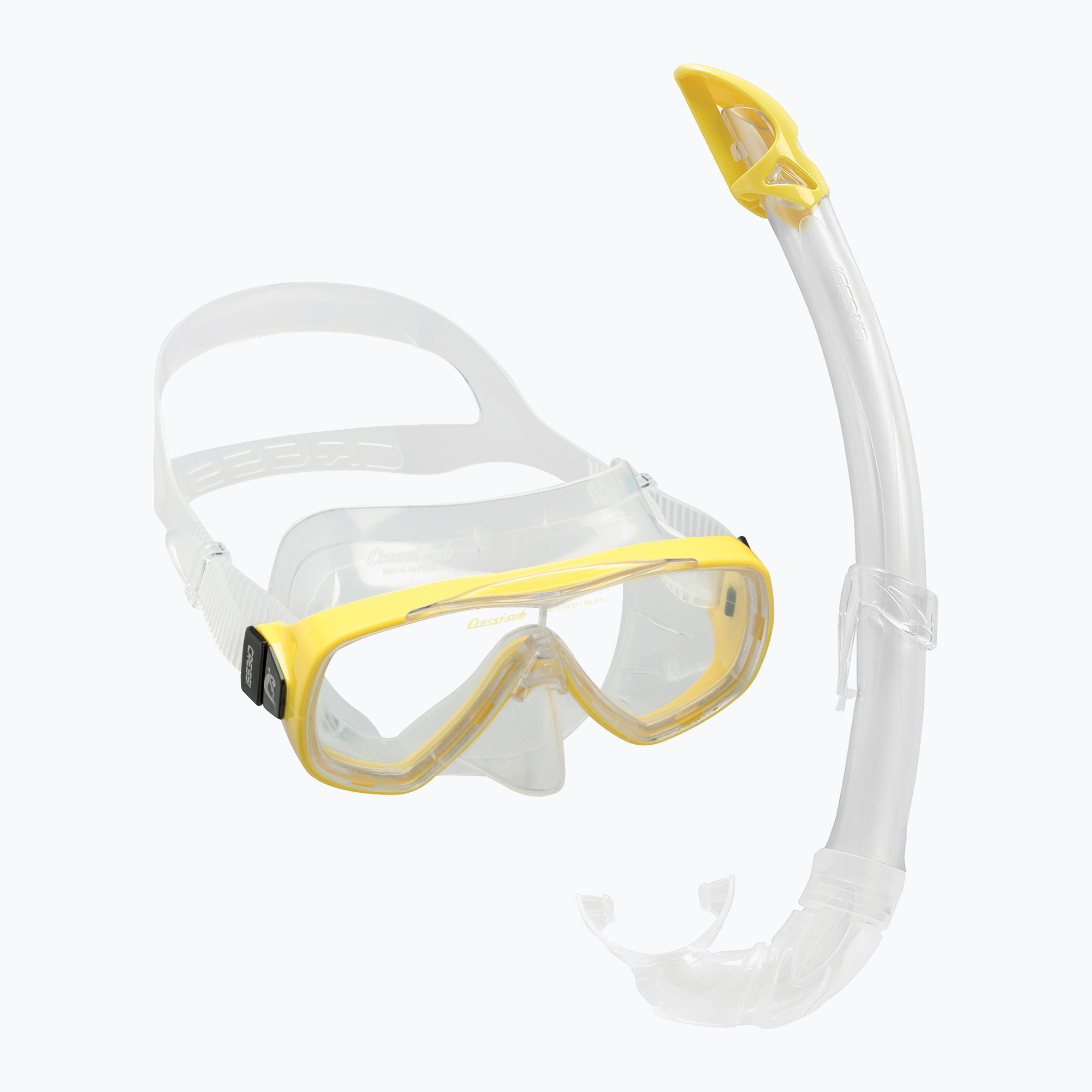 Cressi Onda   Mexico комплект маска за гмуркане   шнорхел прозрачен жълт DM1010151