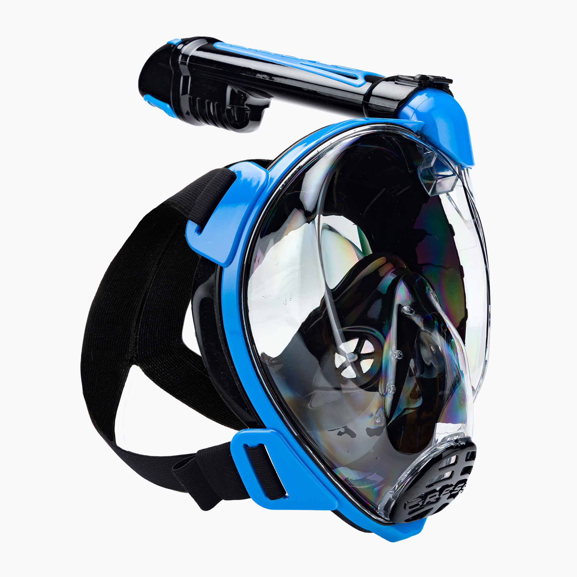 Cressi Duke Dry пълнолицева маска за гмуркане с шнорхел черна/синя XDT005020