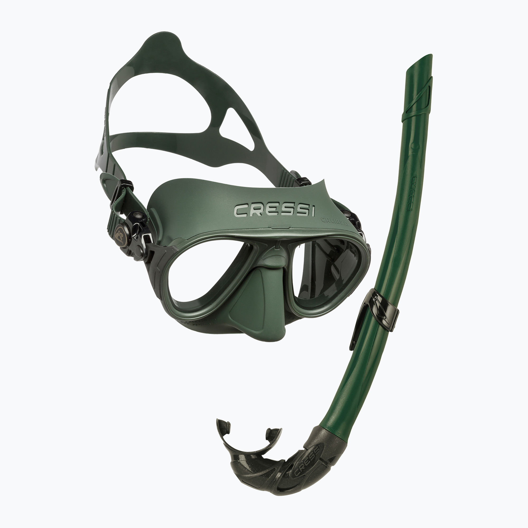 Комплект за гмуркане Cressi Calibro   маска Corsica   шнорхел зелен DS439850