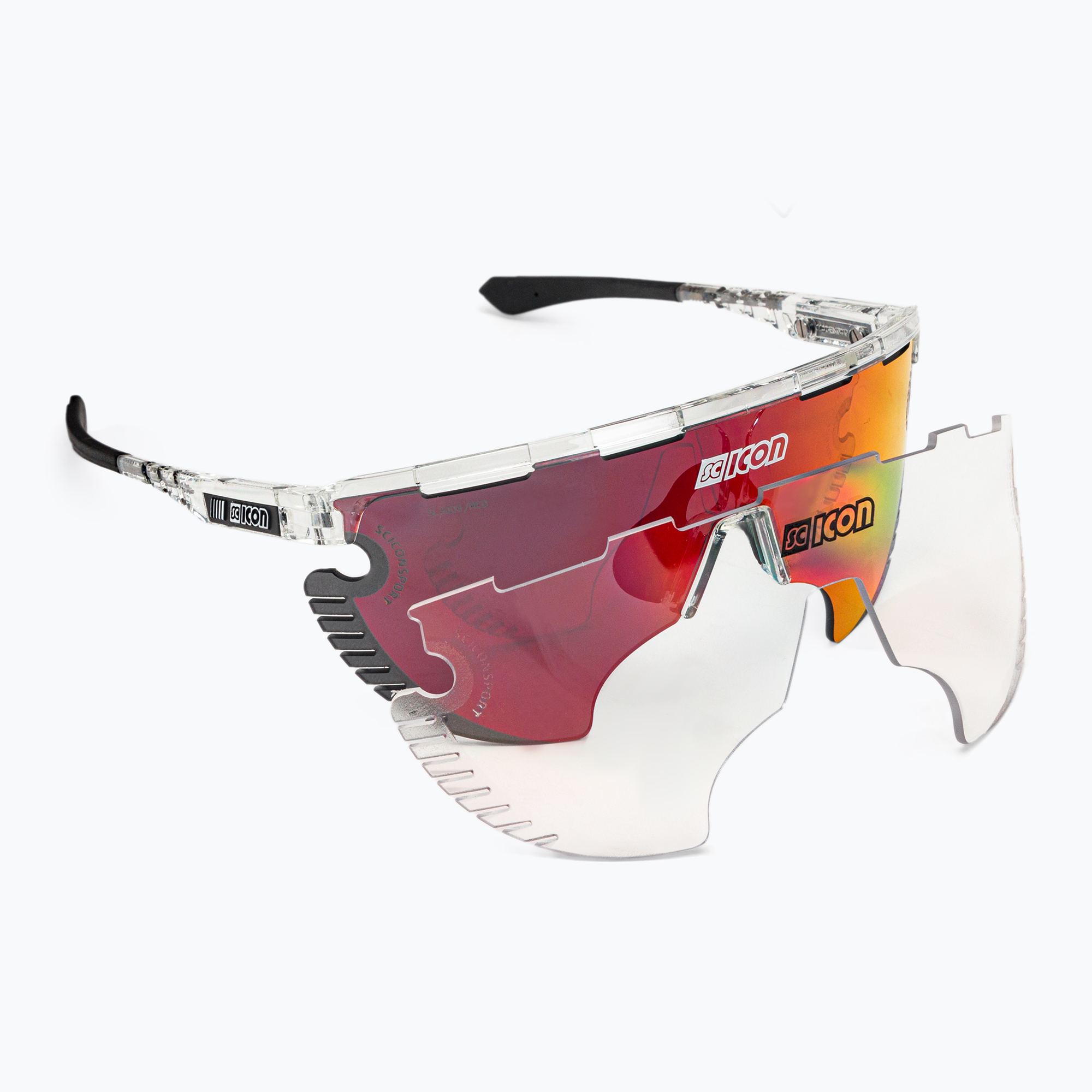 SCICON Aerowing Lamon crystal gloss/scnpp multimirror red очила за колоездене EY30060700