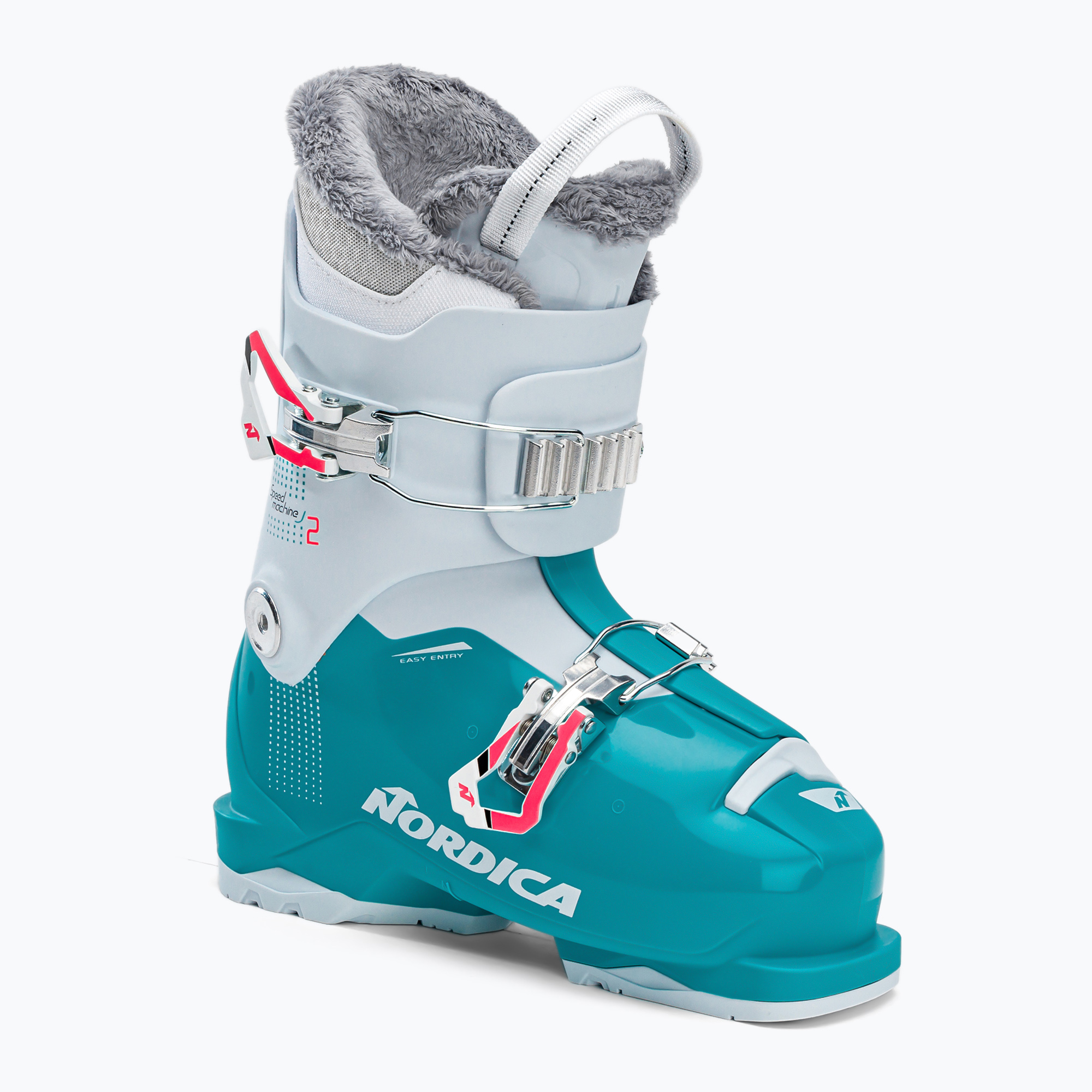 Детски ски обувки Nordica Speedmachine J2 синьо и бяло