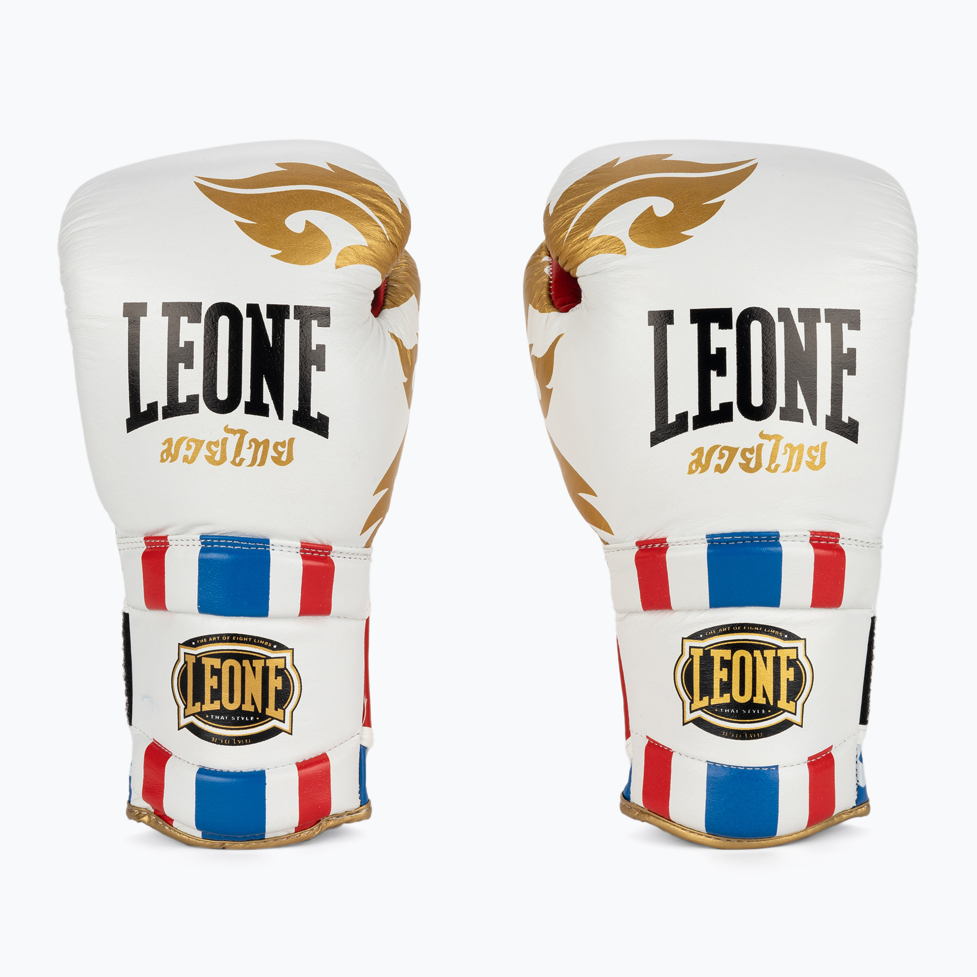Leone Thai Style боксови ръкавици бели GN114