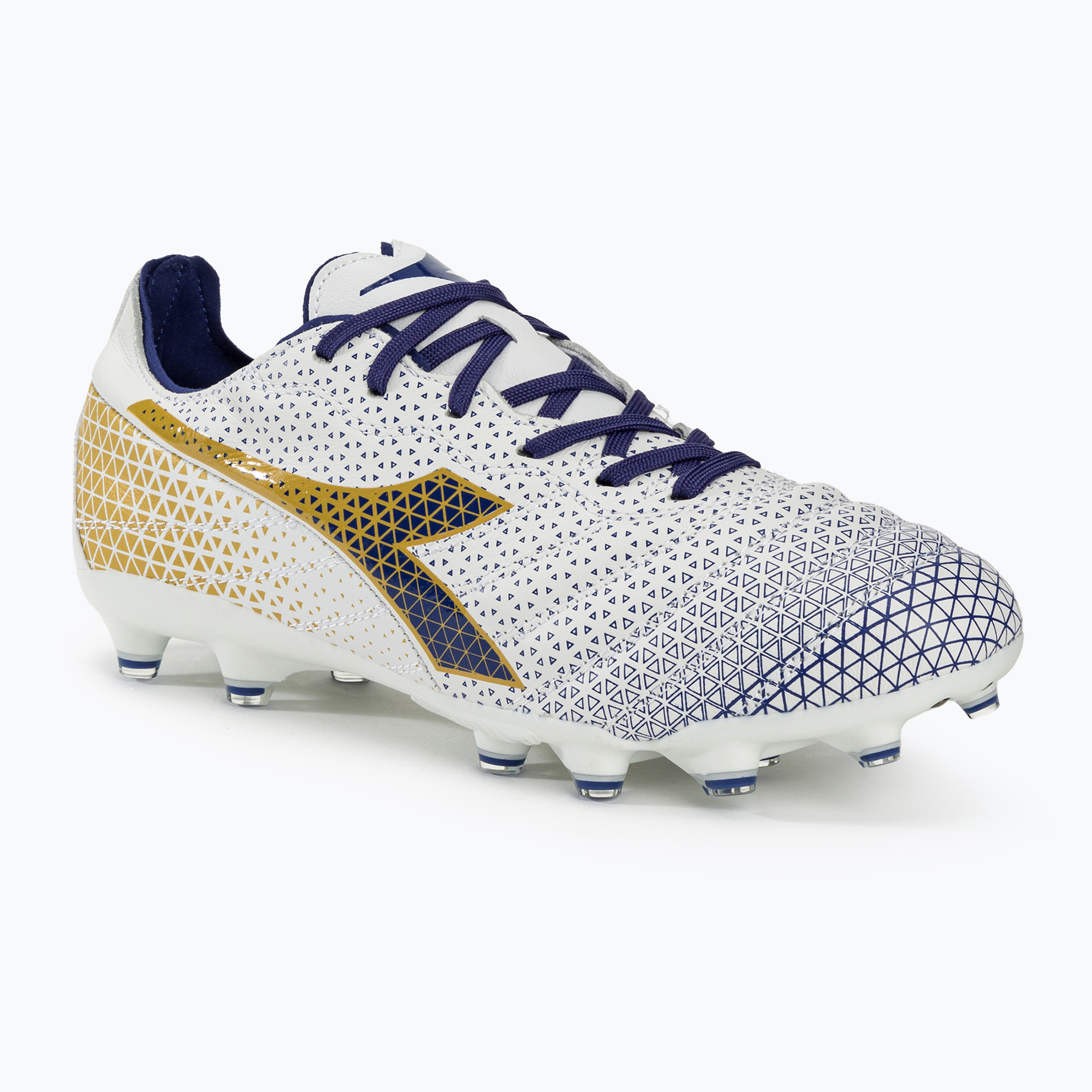 Мъжки футболни обувки Diadora Brasil Elite GR LT LP12 white/blue/gold