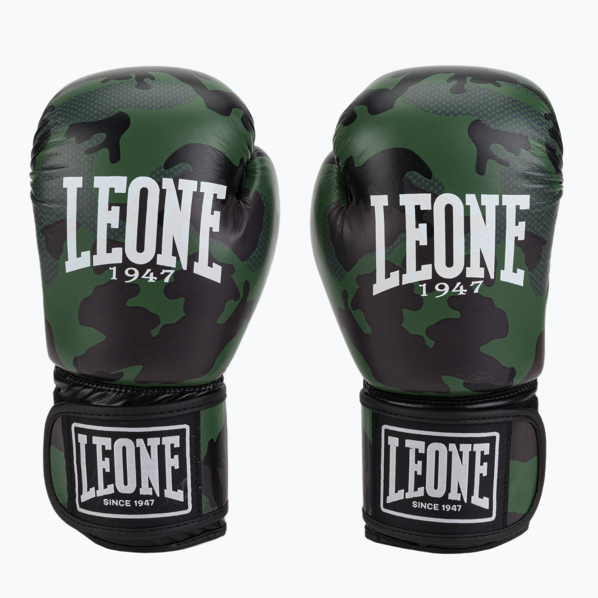 Зелени боксови ръкавици Leone Camo GN324