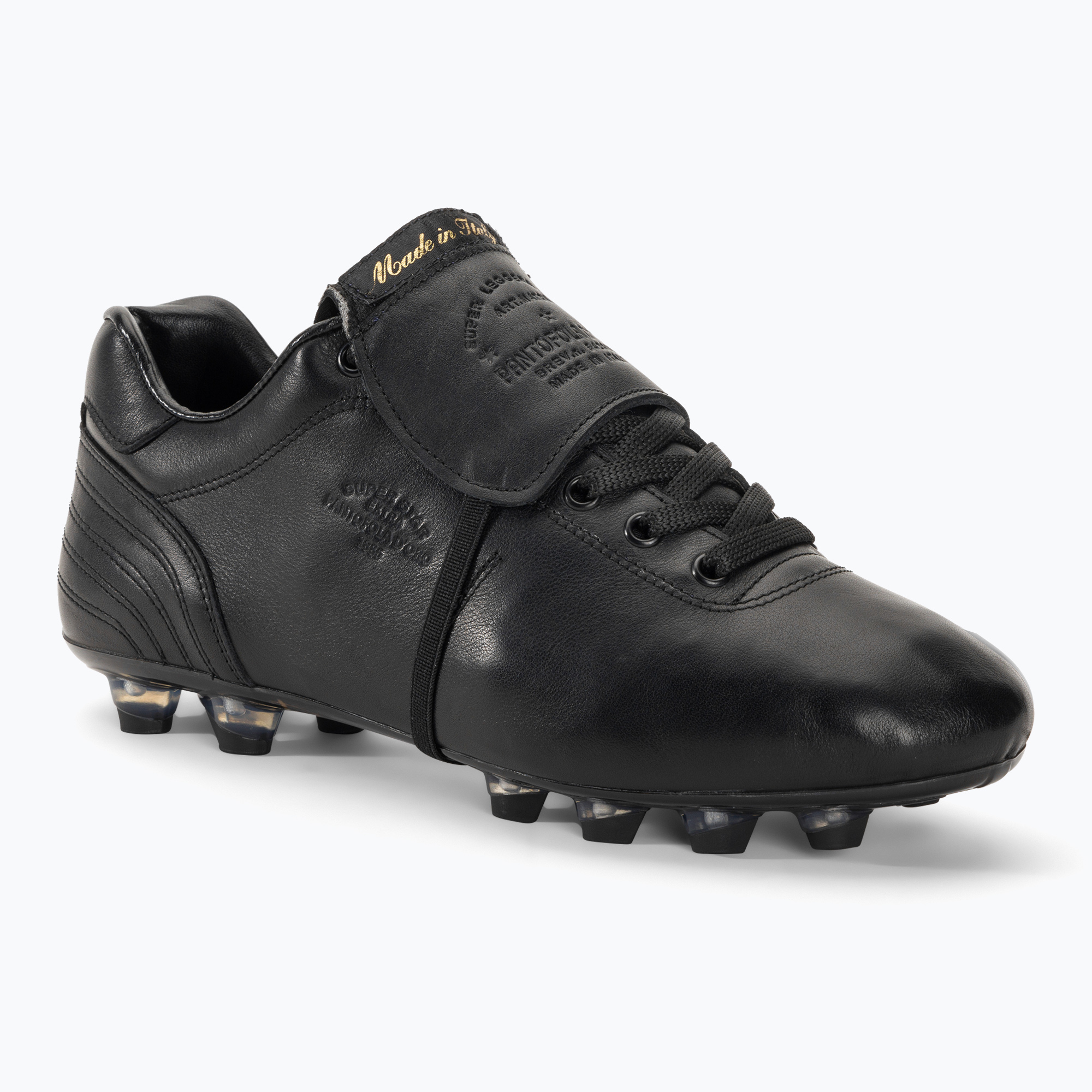 Pantofola d'Oro мъжки футболни обувки Lazzarini Tongue nero