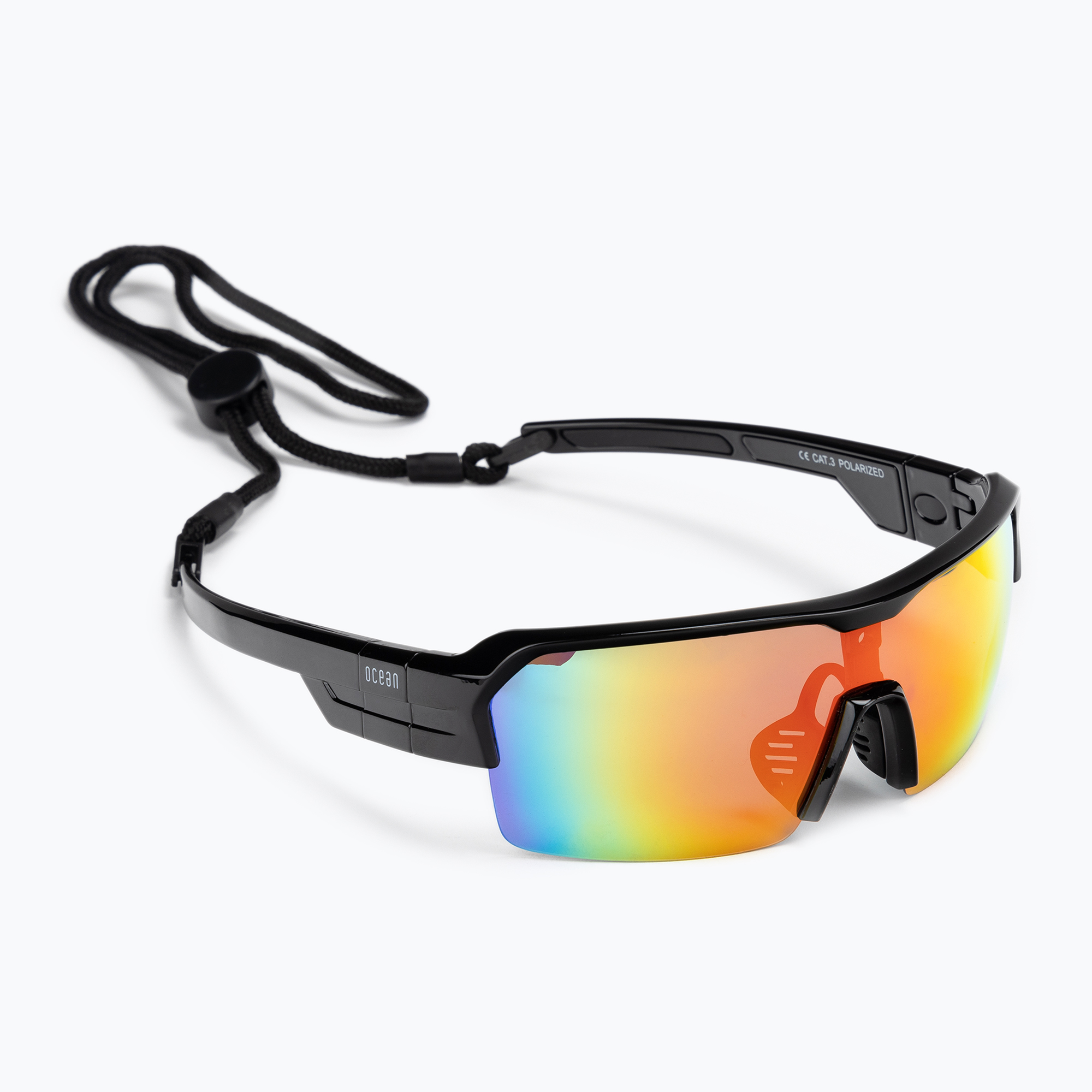 Слънчеви очила Ocean Race черни/червени очила за колоездене 3803.1X