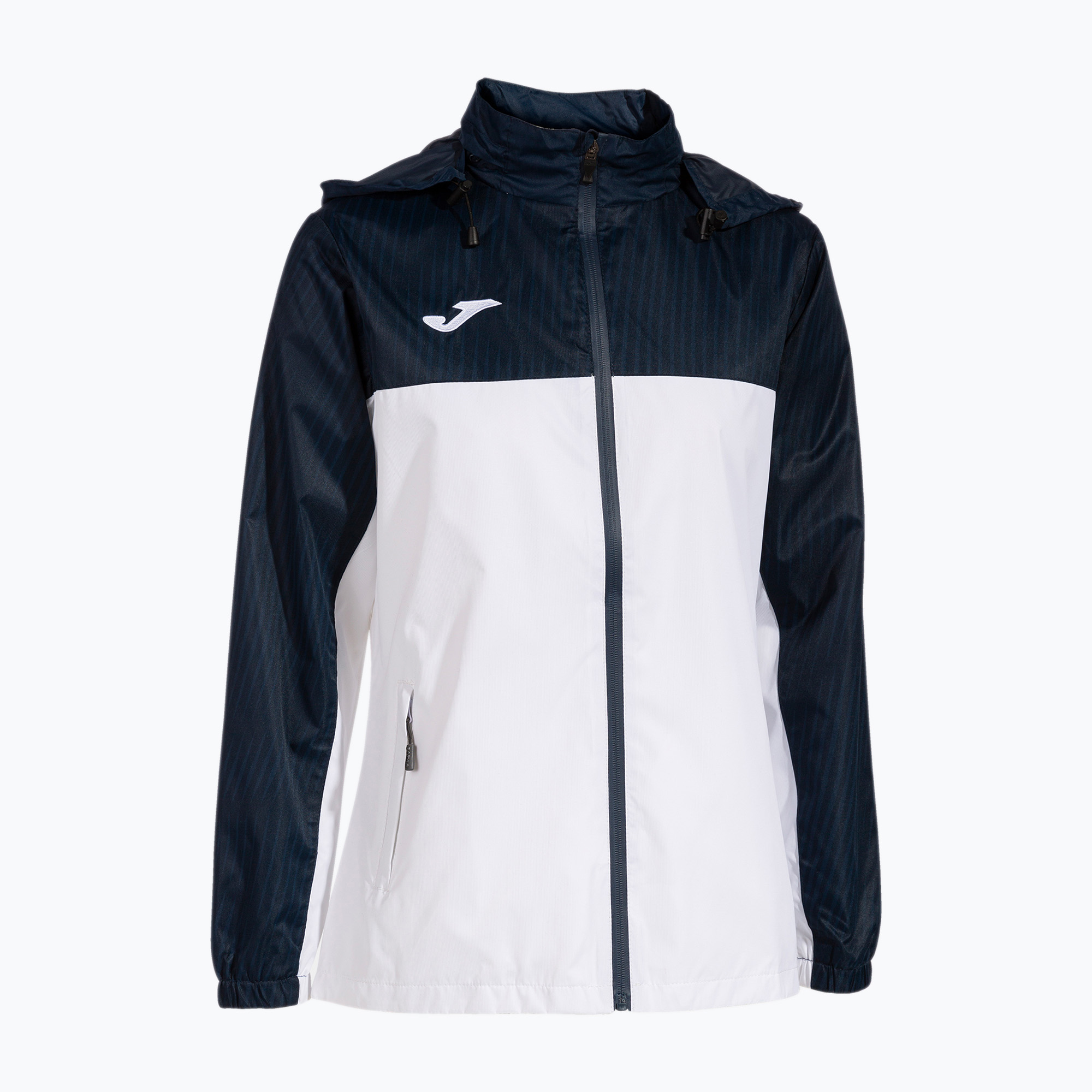 Дамско яке за тенис Joma Montreal Raincoat white/navy