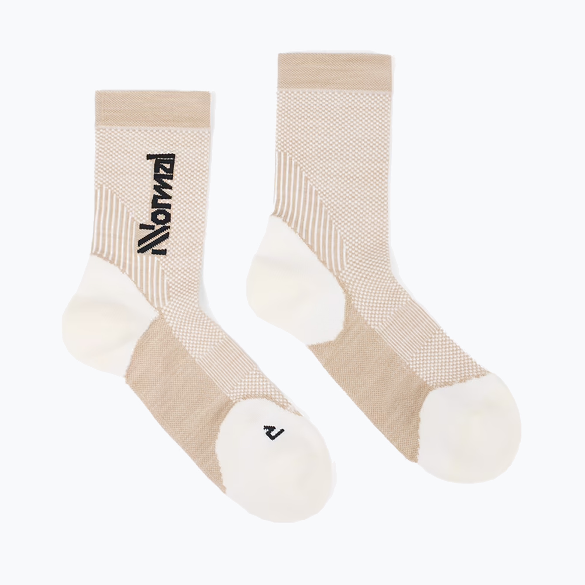 NNormal Merino бежови чорапи за бягане