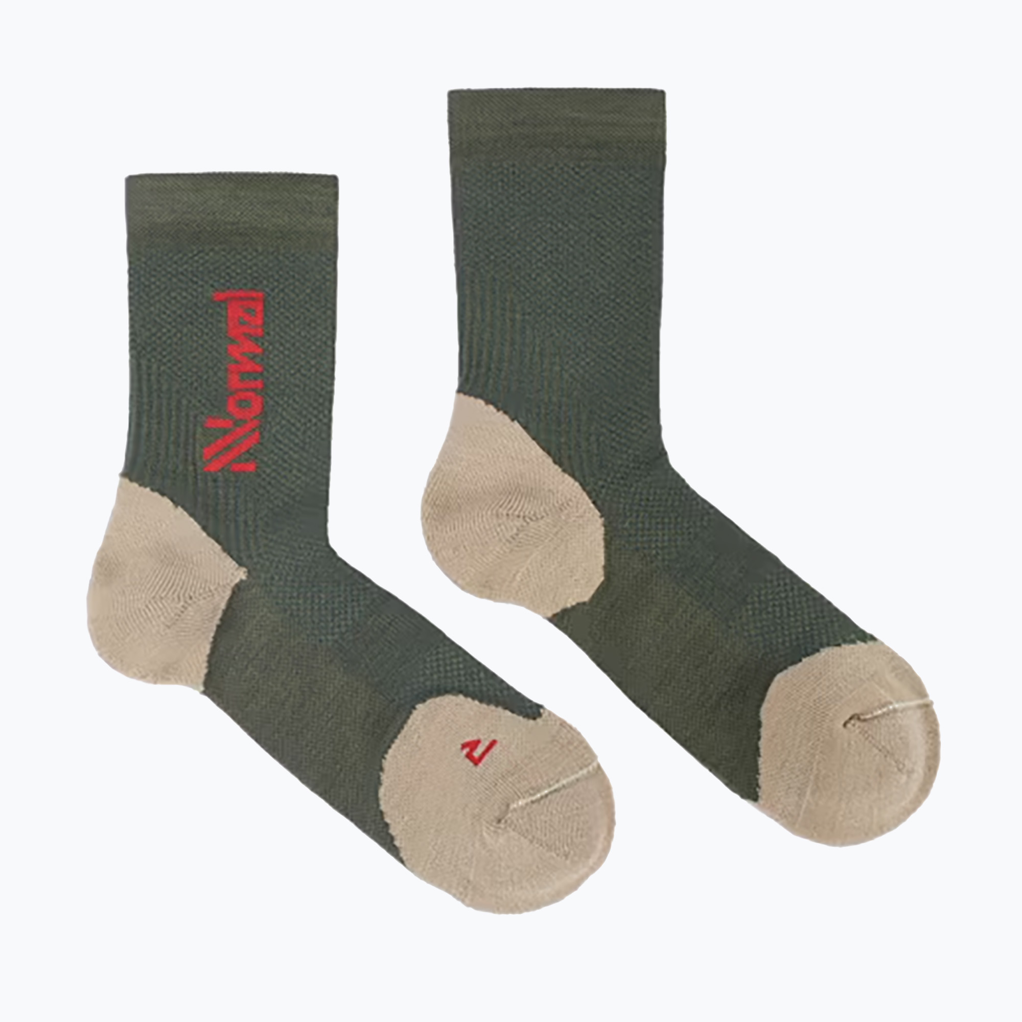 NNormal Merino зелени чорапи за бягане
