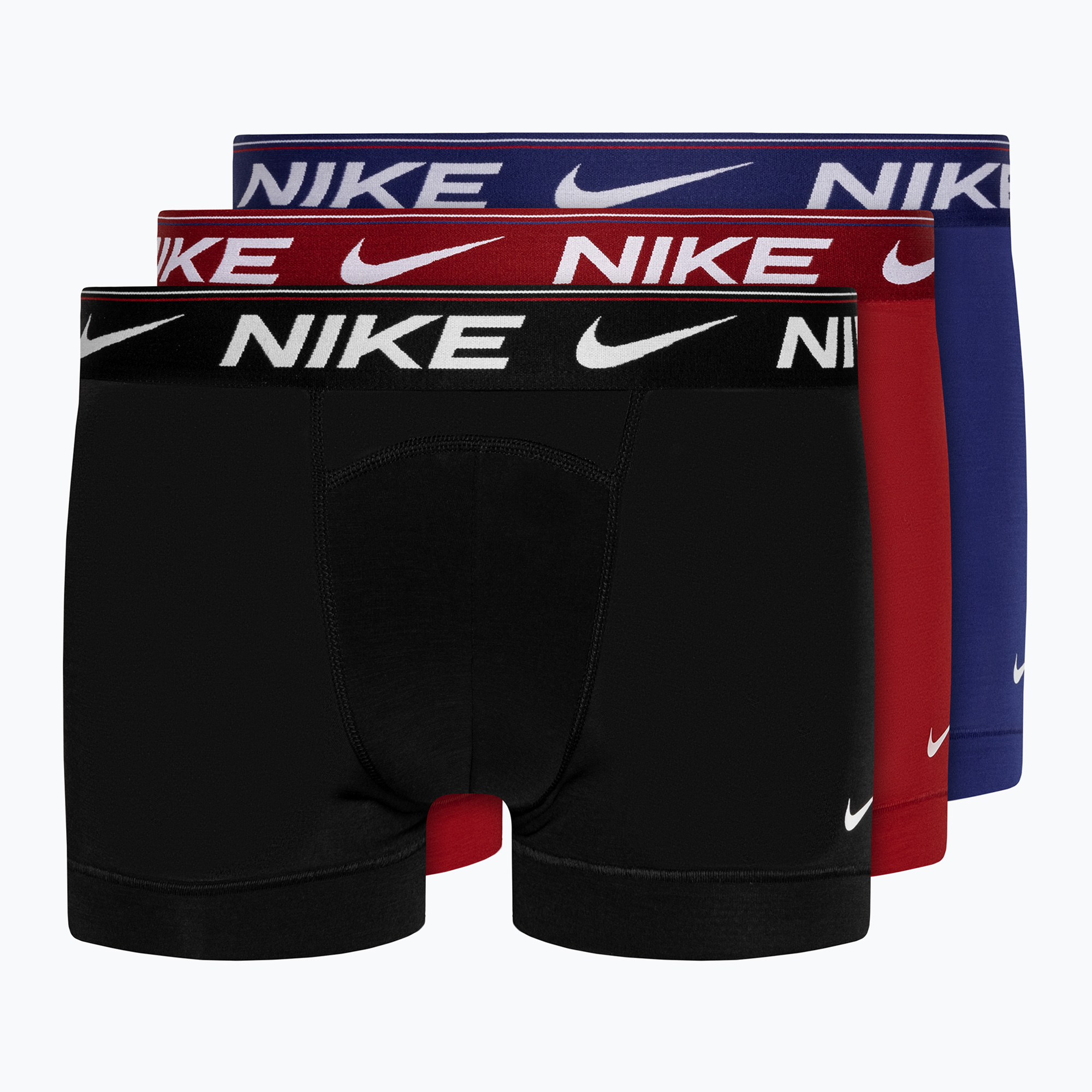 Nike Dri-FIT Ultra Comfort Trunk мъжки боксерки 3 чифта спортно червено/дълбоко кралско/черно