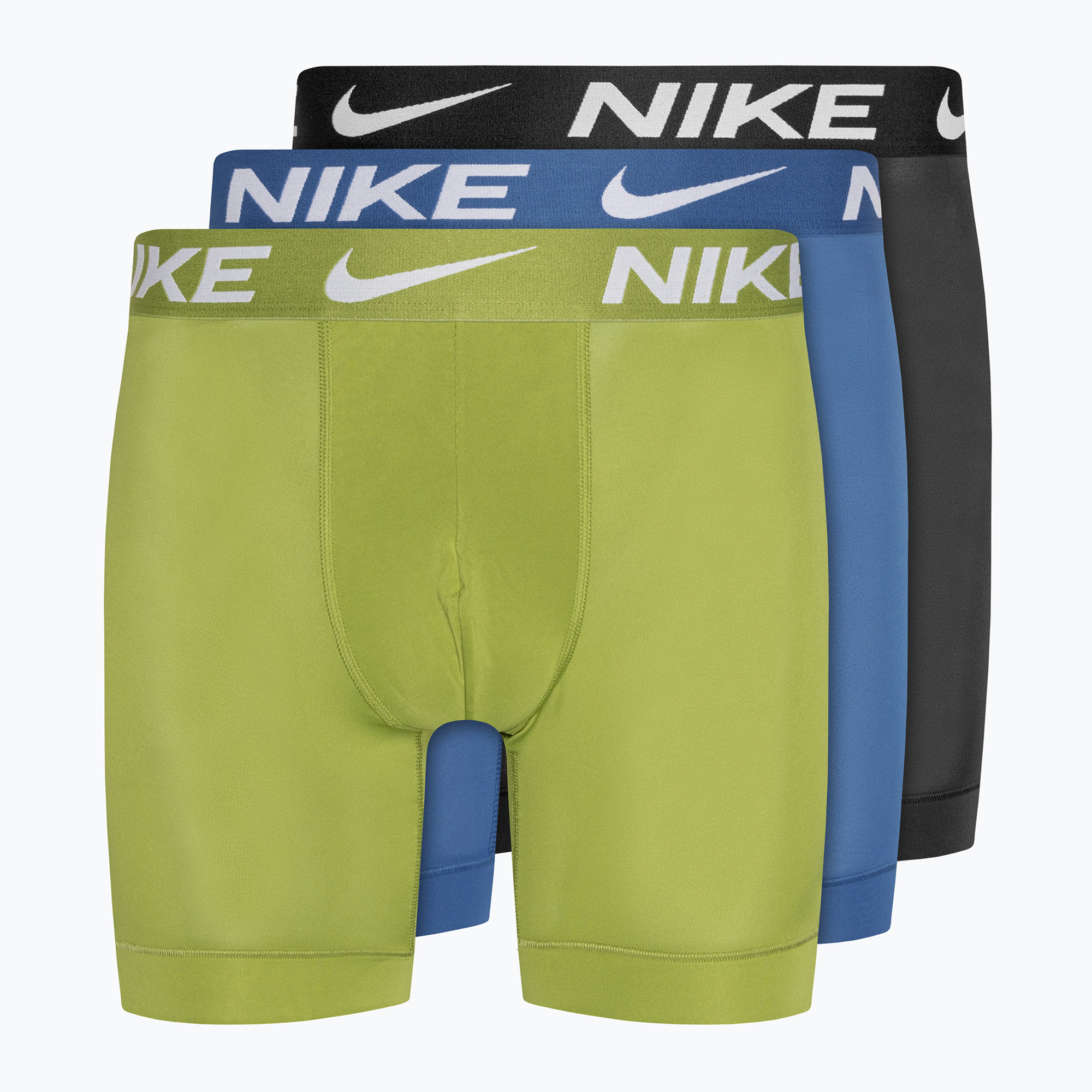 Мъжки боксерки Nike Dri-Fit Essential Micro Boxer Brief 3 чифта звездно синьо/жълто/антрацит