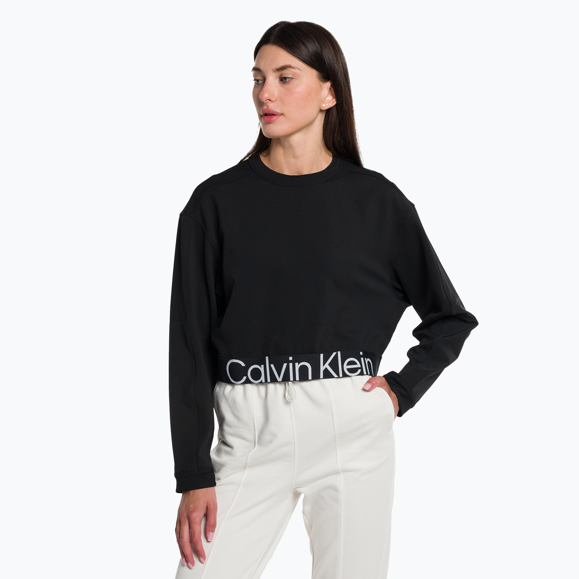 Дамски пуловер Calvin Klein black beauty суитшърт