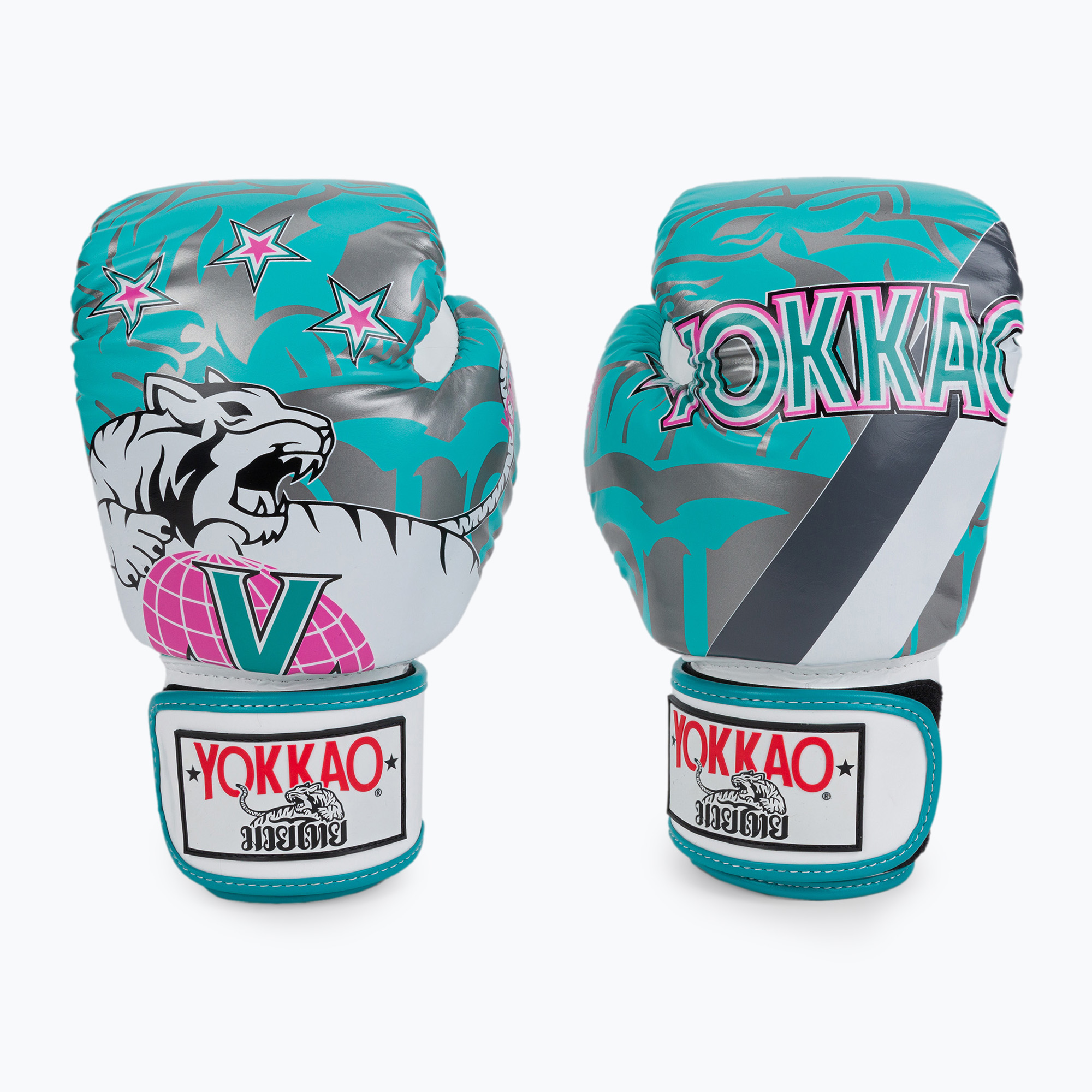 Сини боксови ръкавици YOKKAO 90'S BYGL-90-5