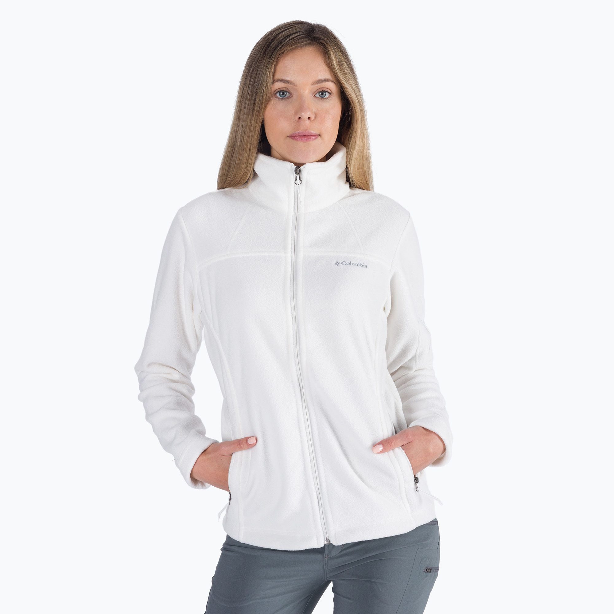 Дамски поларен суитшърт Columbia Fast Trek II, бял 1465351