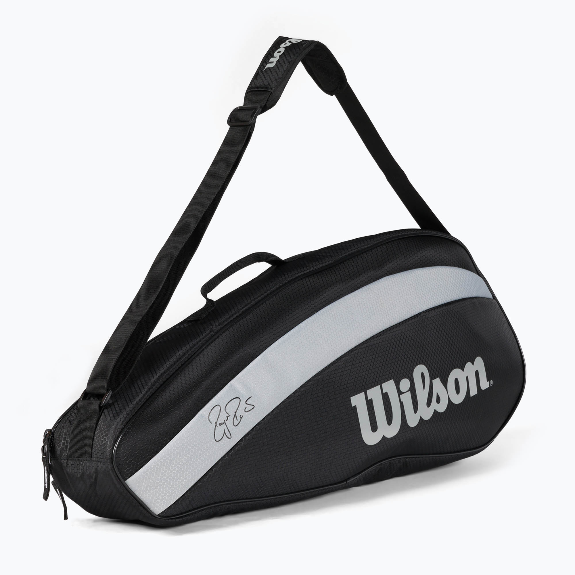 Чанта за тенис Wilson Rf Team 3 Pack black and white WR8005801