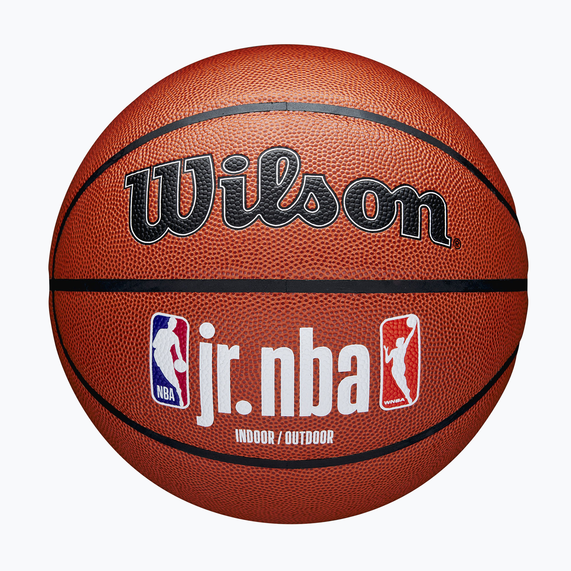 Wilson NBA JR Fam Logo баскетбол на закрито на открито кафяв размер 7
