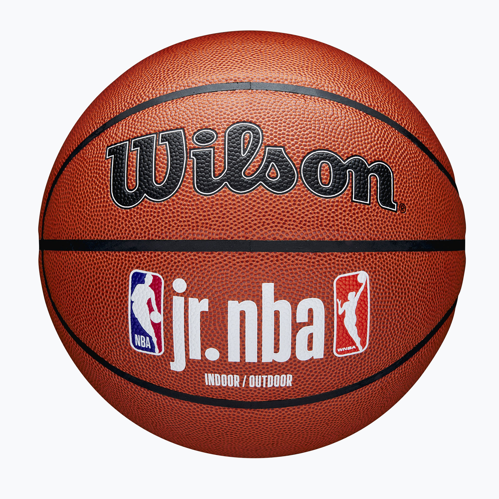 Детски баскетболни Wilson NBA JR Fam Logo Indoor Outdoor brown размер 5