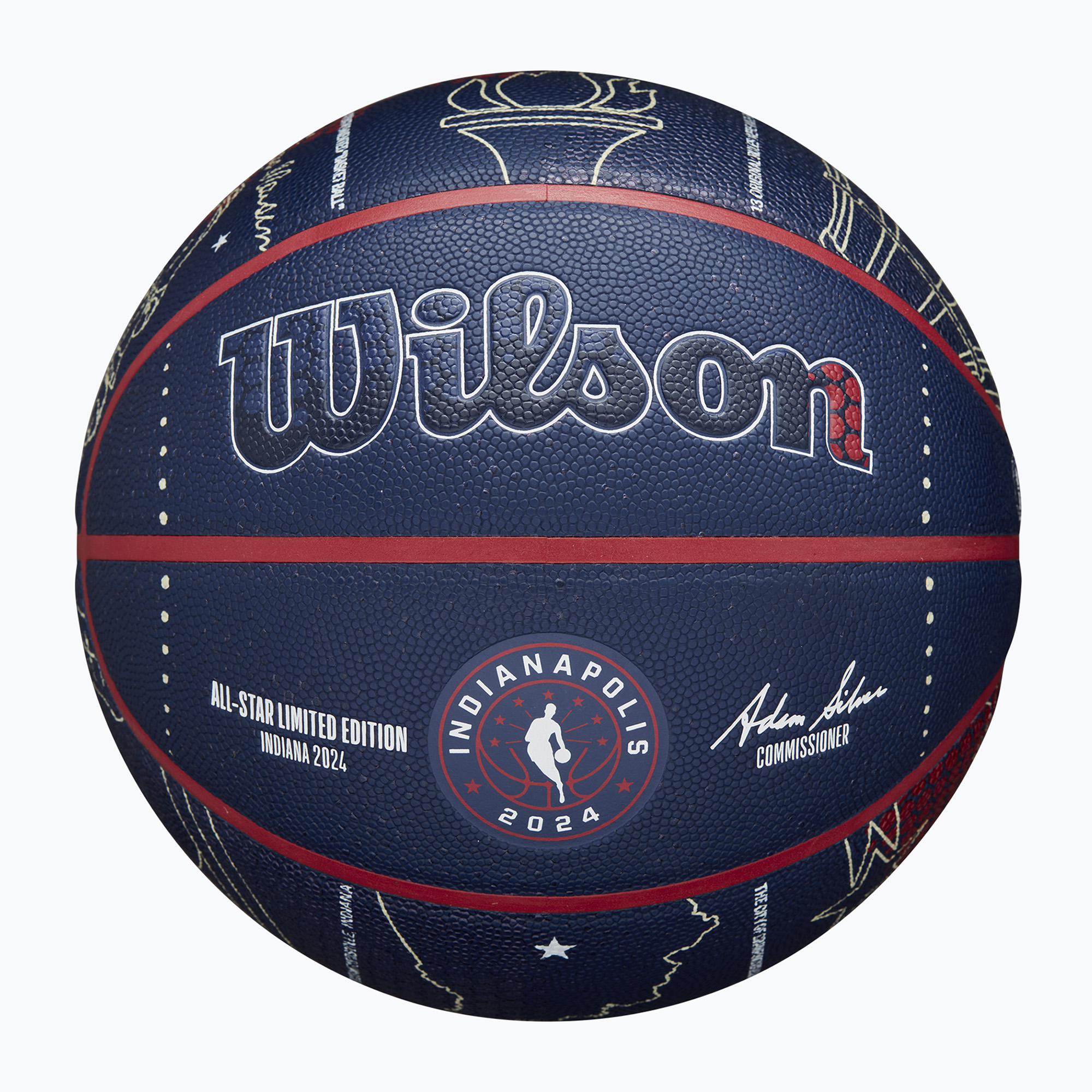 Wilson 2024 NBA All Star Collector баскетбол   кутия кафяв размер 7