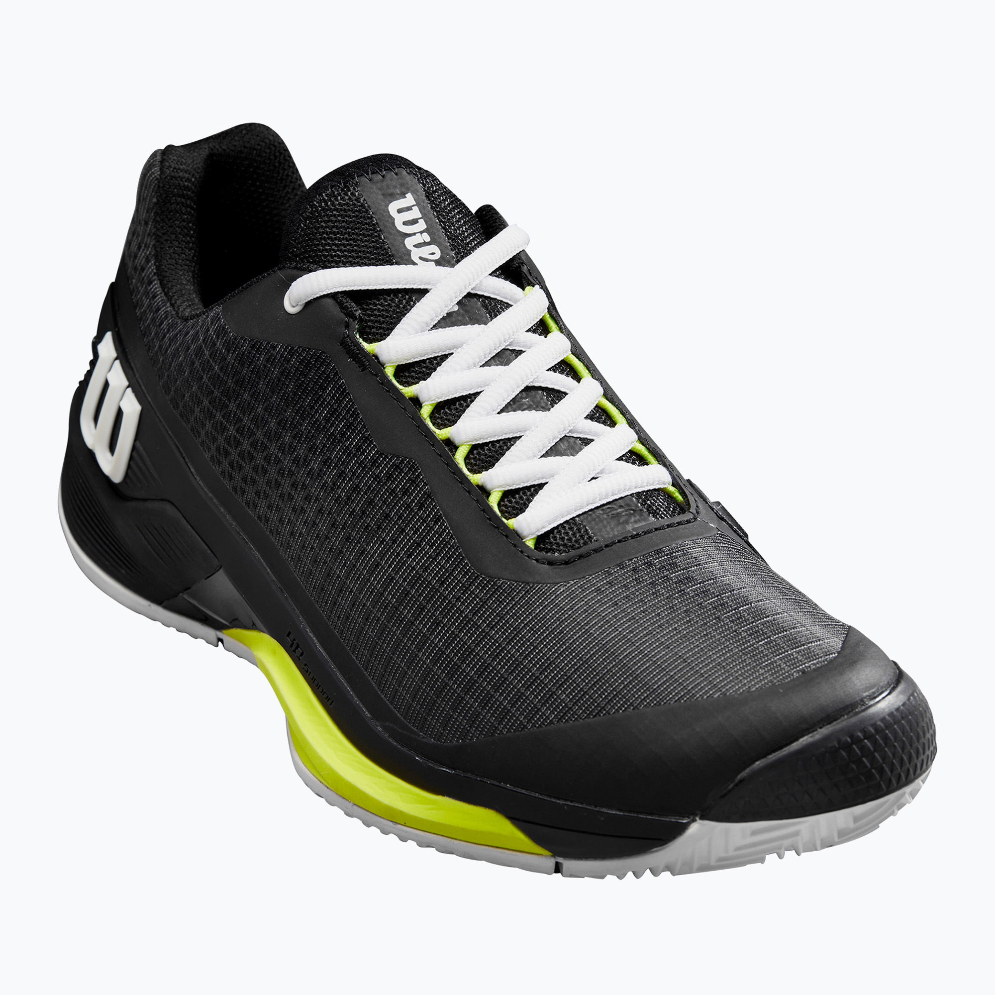 Мъжки обувки за тенис Wilson Rush Pro 4.0 Clay black/white/safety yellow