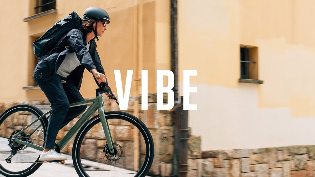 Orbea Vibe H30 син електрически фитнес велосипед