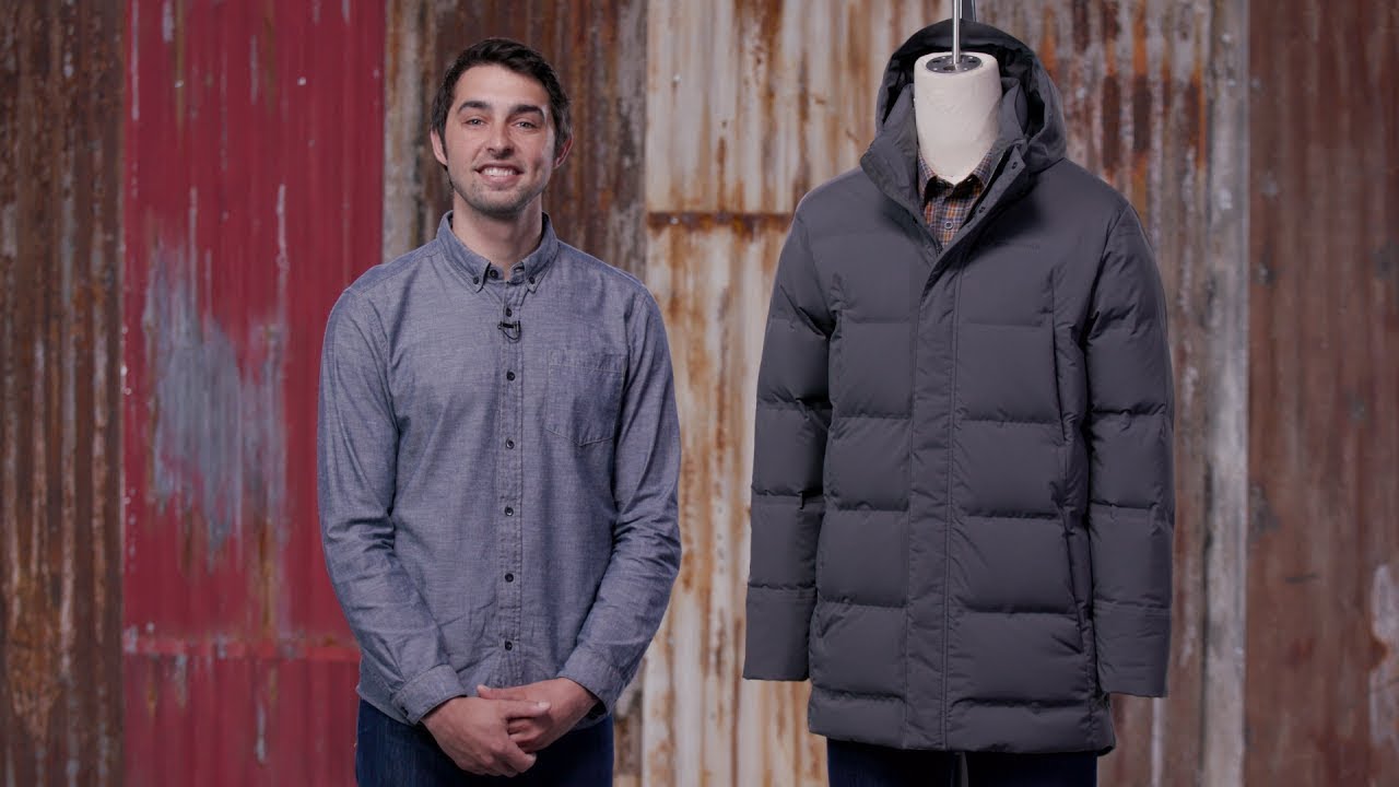 Patagonia Jackson Glacier Parka пухено палто за мъже smolder blue